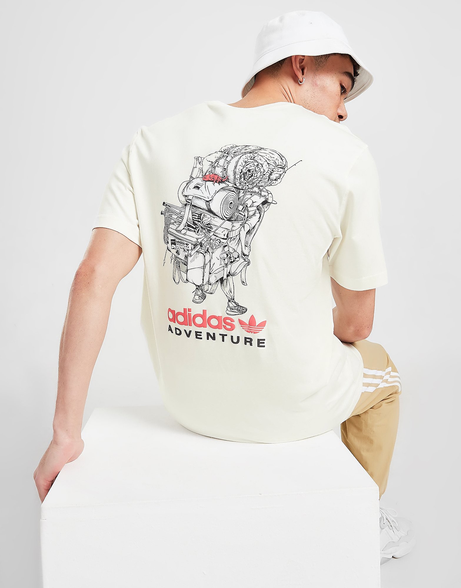 adidas Originals Adventure T-Shirt - Cloud White, Cloud White