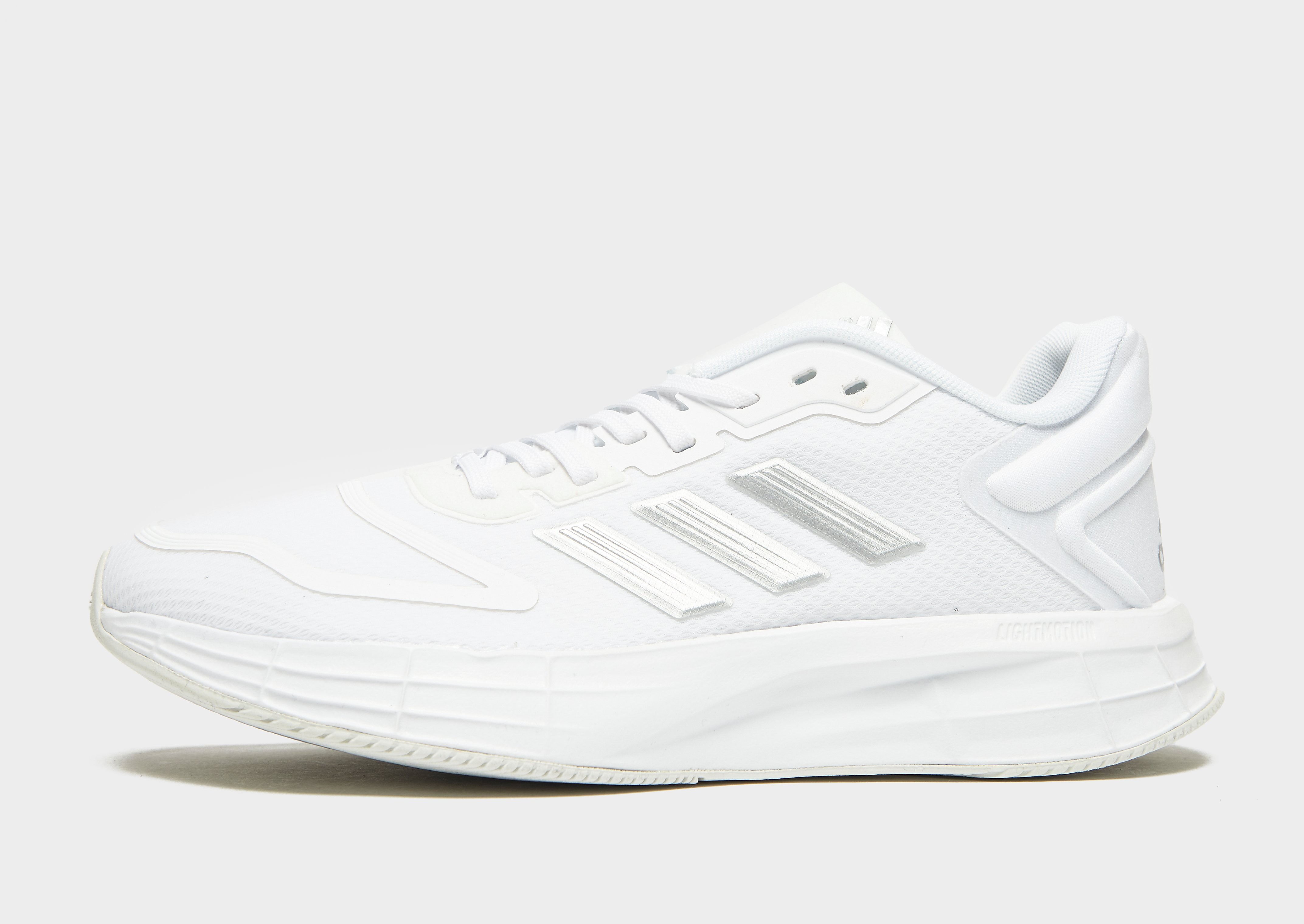 

adidas Duramo 10 Women's - Cloud White / Silver Metallic / Grey One, Cloud White / Silver Metallic / Grey One
