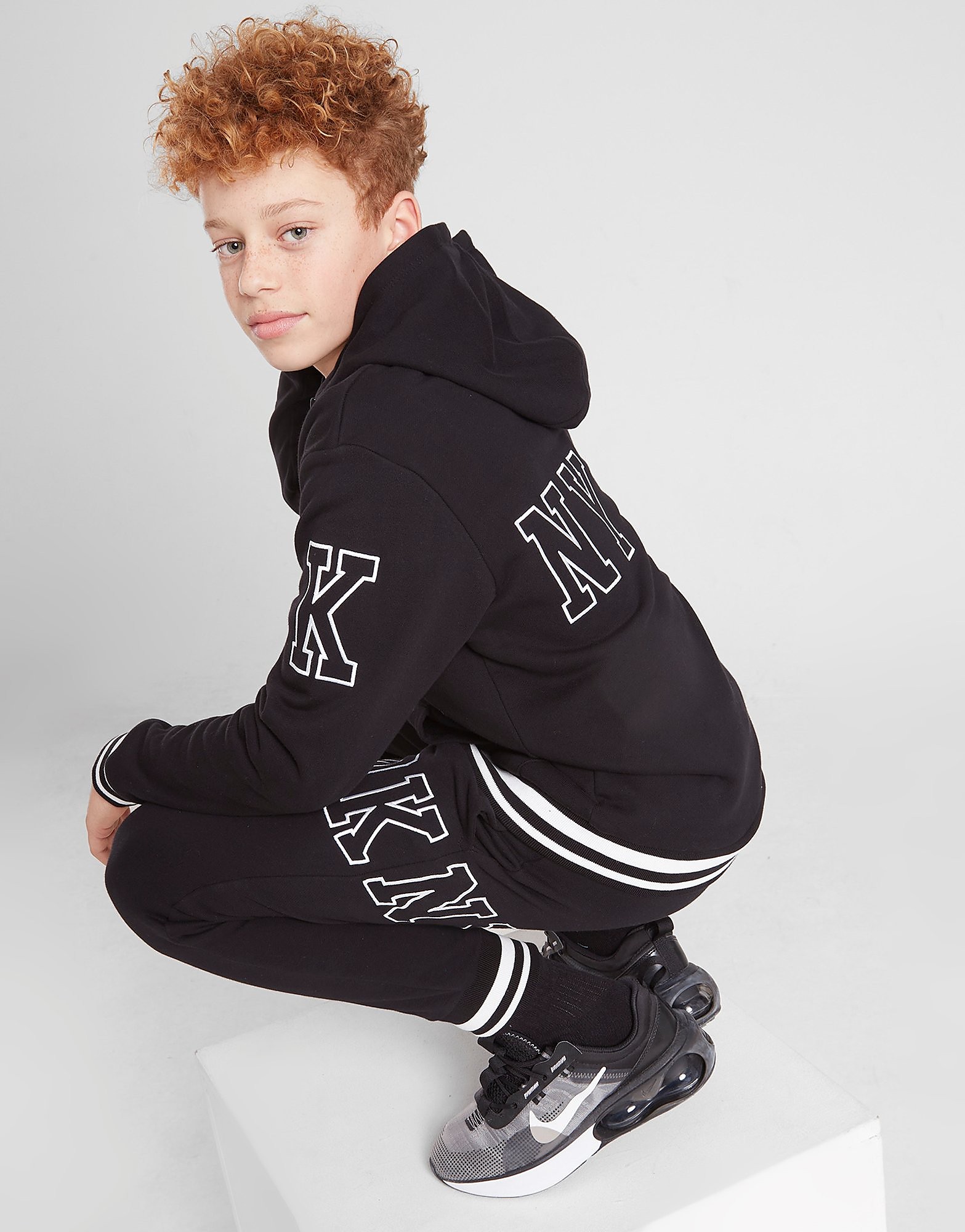 

DKNY Logo Full Zip Hoodie Junior - Black - Kids, Black