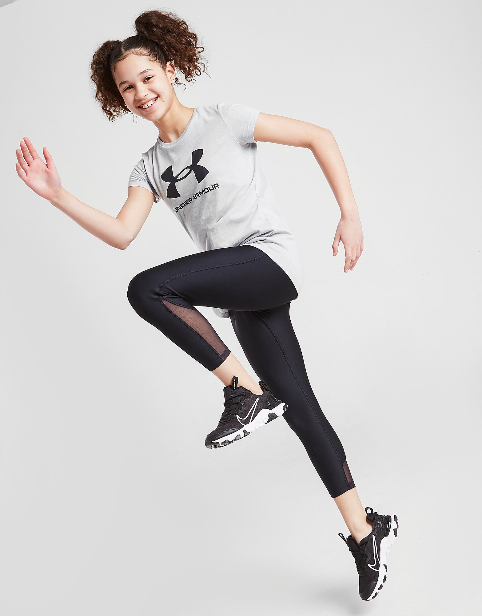 

Under Armour Girls' Sportstyle Graphic T-Shirt Junior - Grey - Kids, Grey