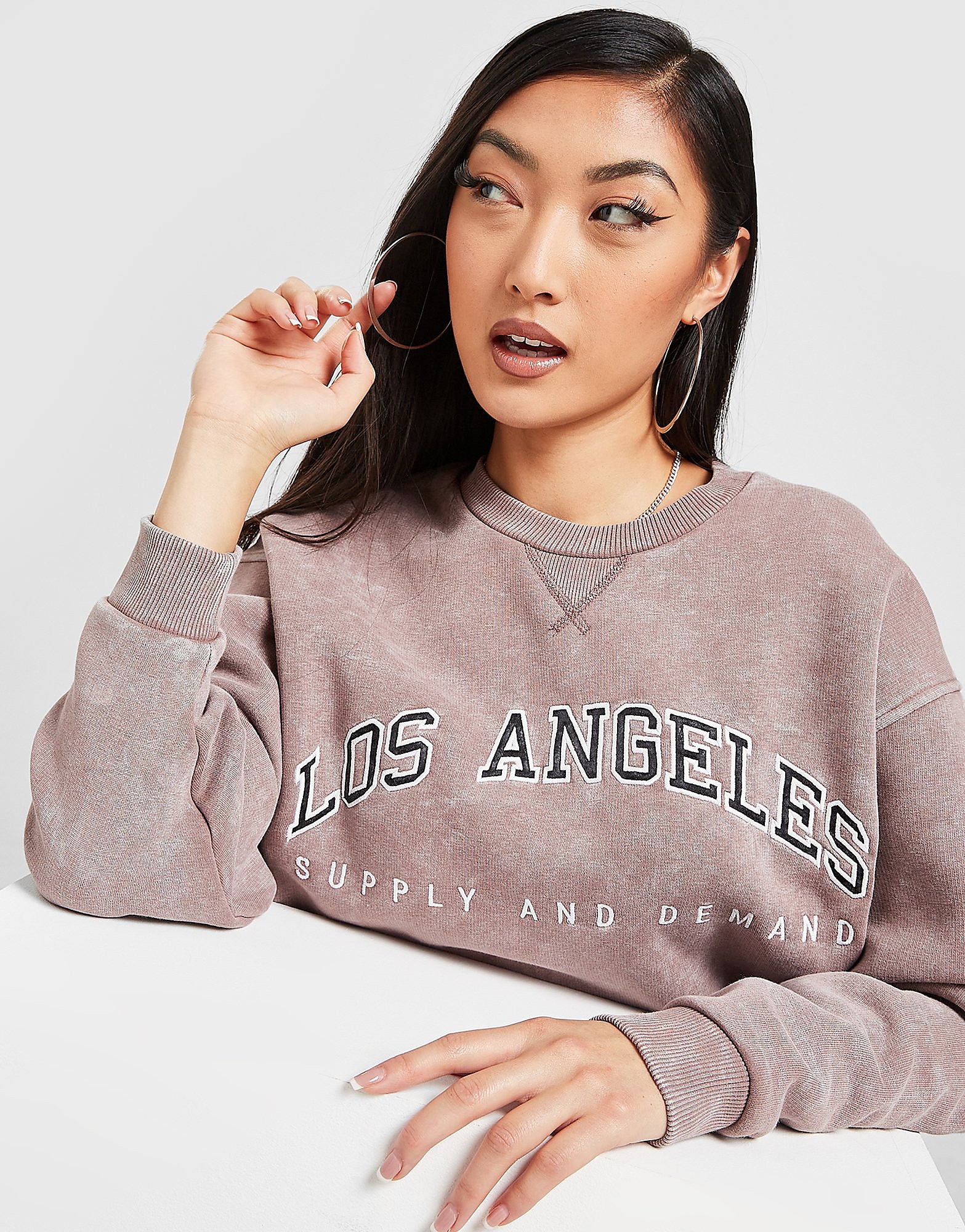 

Supply & Demand Varsity Crew Sweatshirt - Only at JD - Brown - Womens, Brown