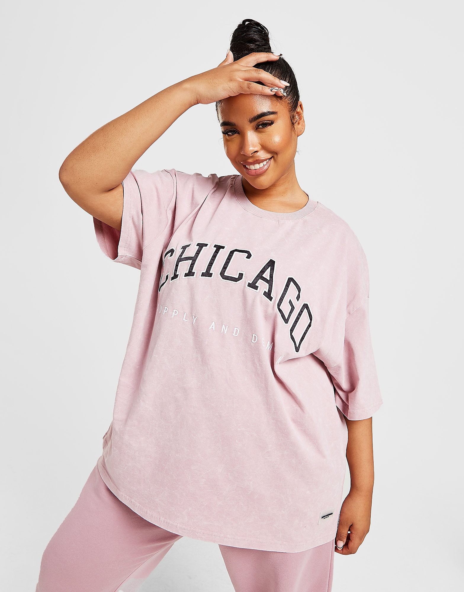 

Supply & Demand Plus Size Varsity Boyfriend T-Shirt - Only at JD - Pink - Womens, Pink