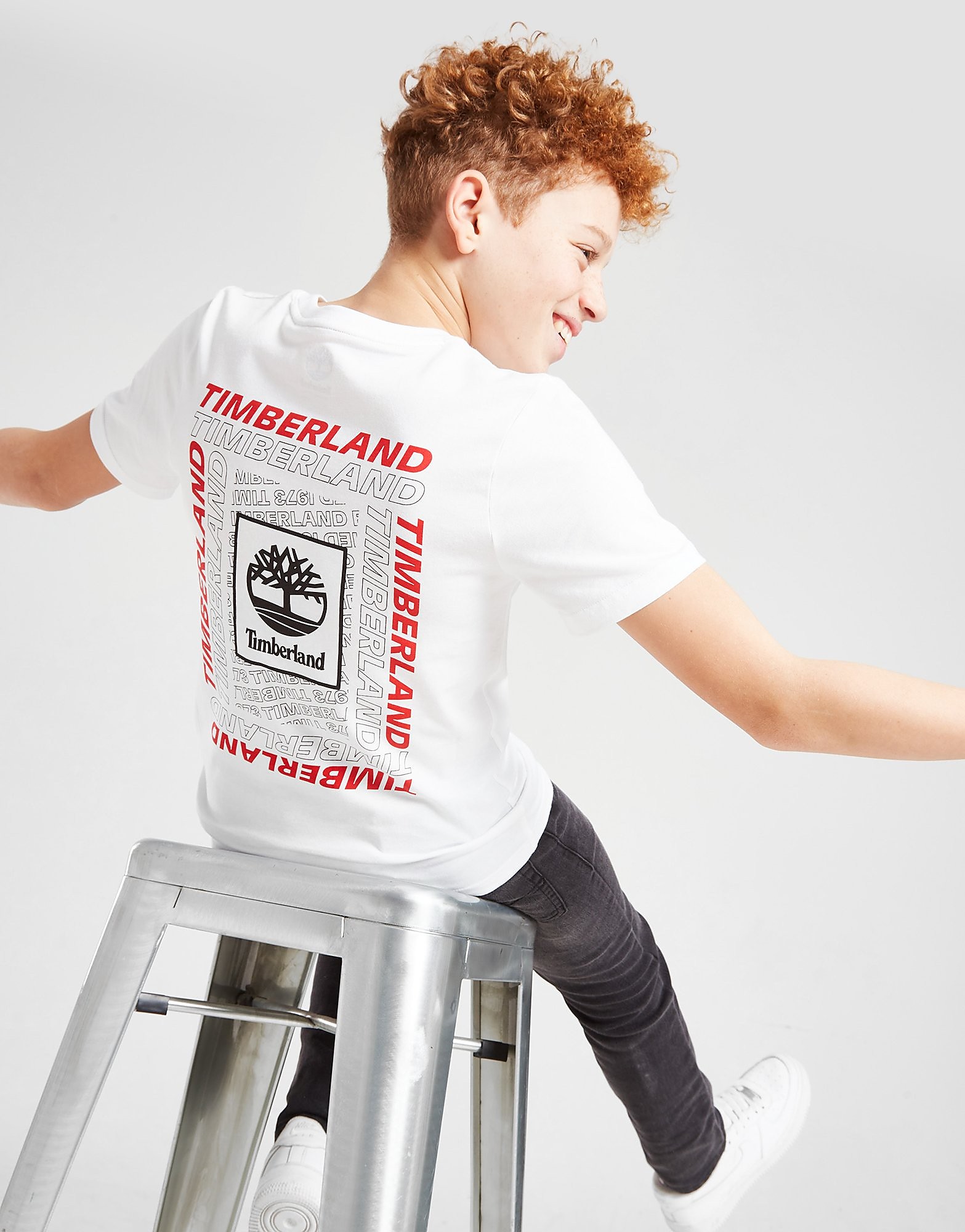 

Timberland Back Hit T-Shirt Junior - White - Kids, White