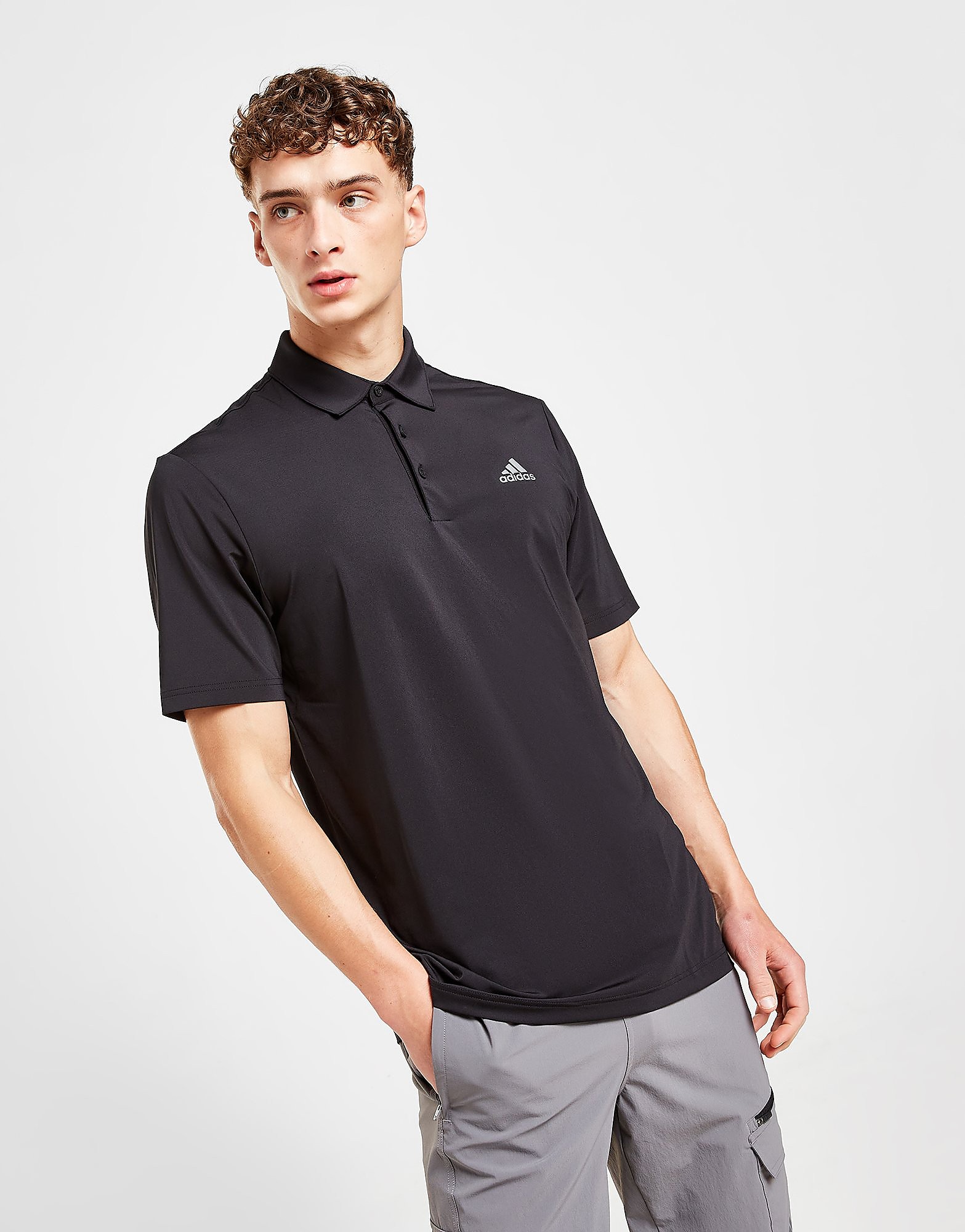 adidas Polo Golf Prime - Preto - Mens, Preto