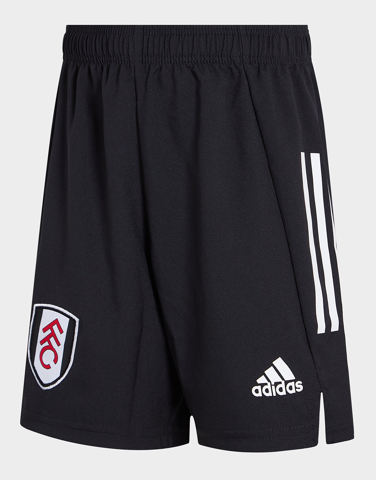 

adidas Fulham FC 2021/22 Home Shorts Junior - Black / White - Kids, Black / White