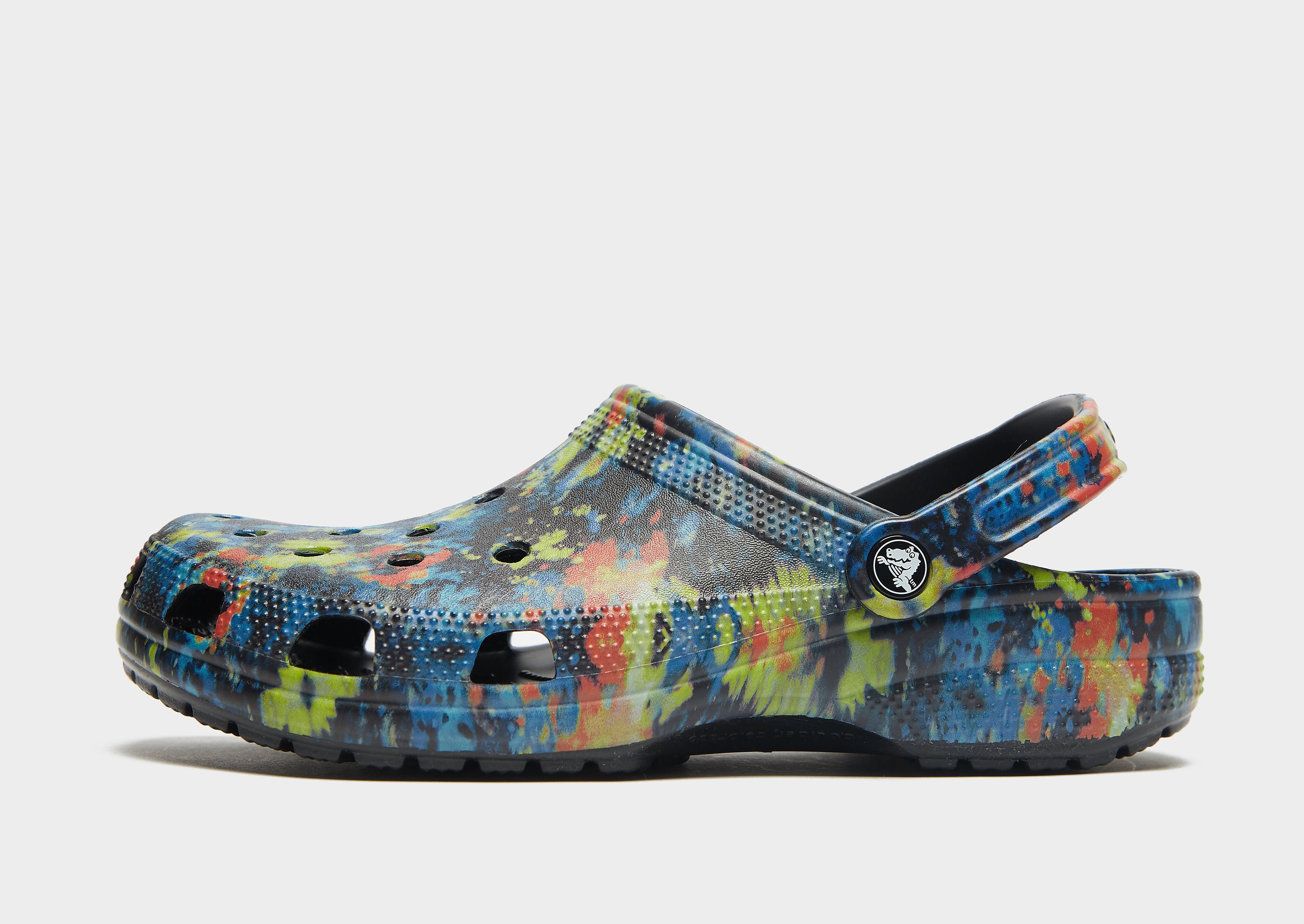 

Crocs Classic Clog - Black/Multi Coloured - Mens, Black/Multi Coloured