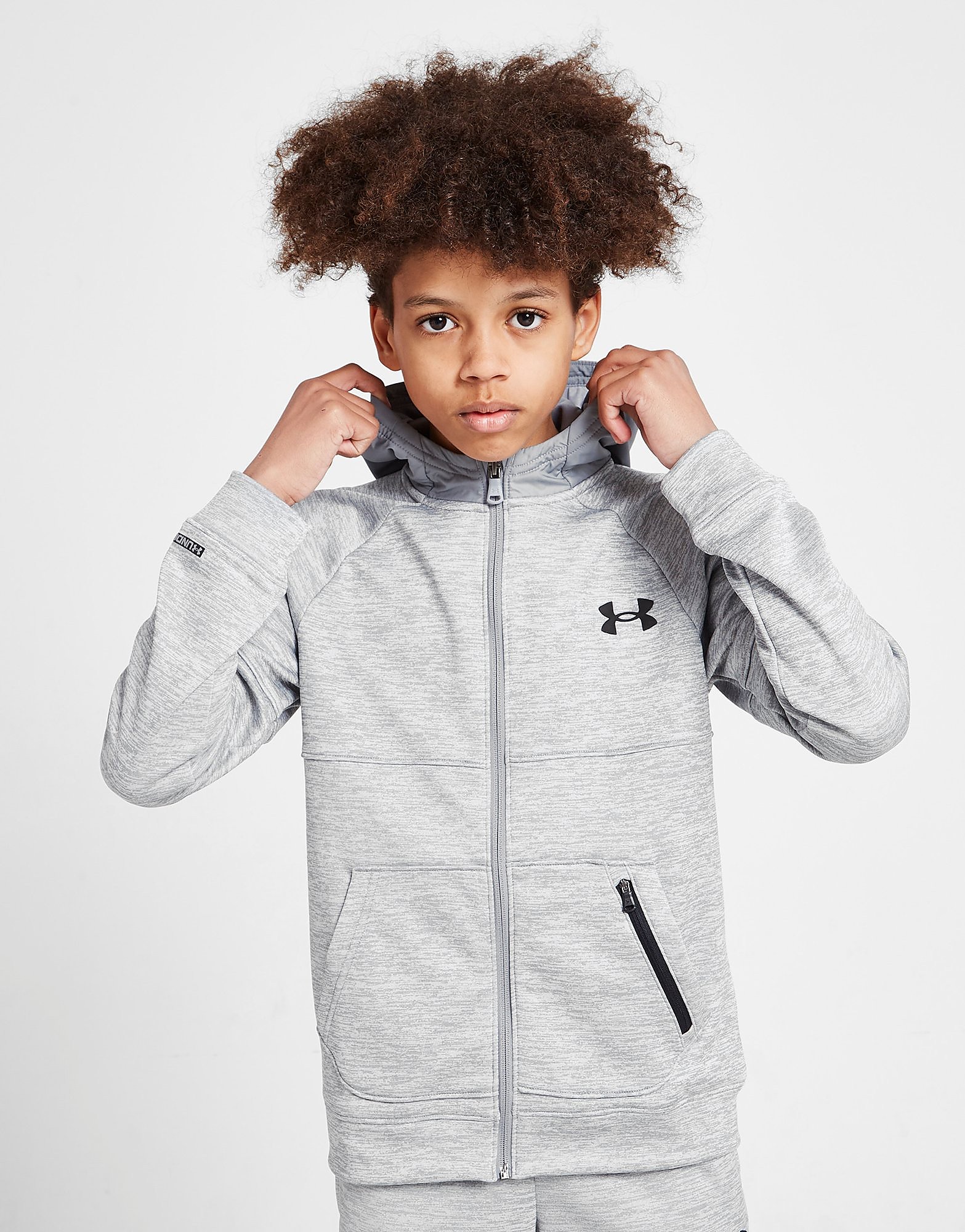 

Under Armour UA Armour Fleece Full Zip Hoodie Junior - Only at JD - Grey - Kids, Grey