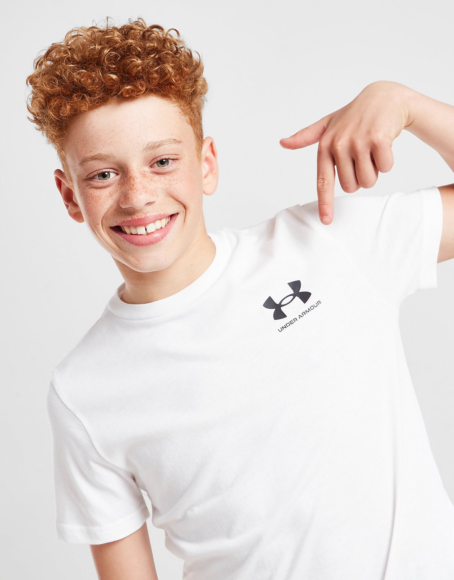 

Under Armour Sportstyle Left Chest T-Shirt Junior - White - Kids, White