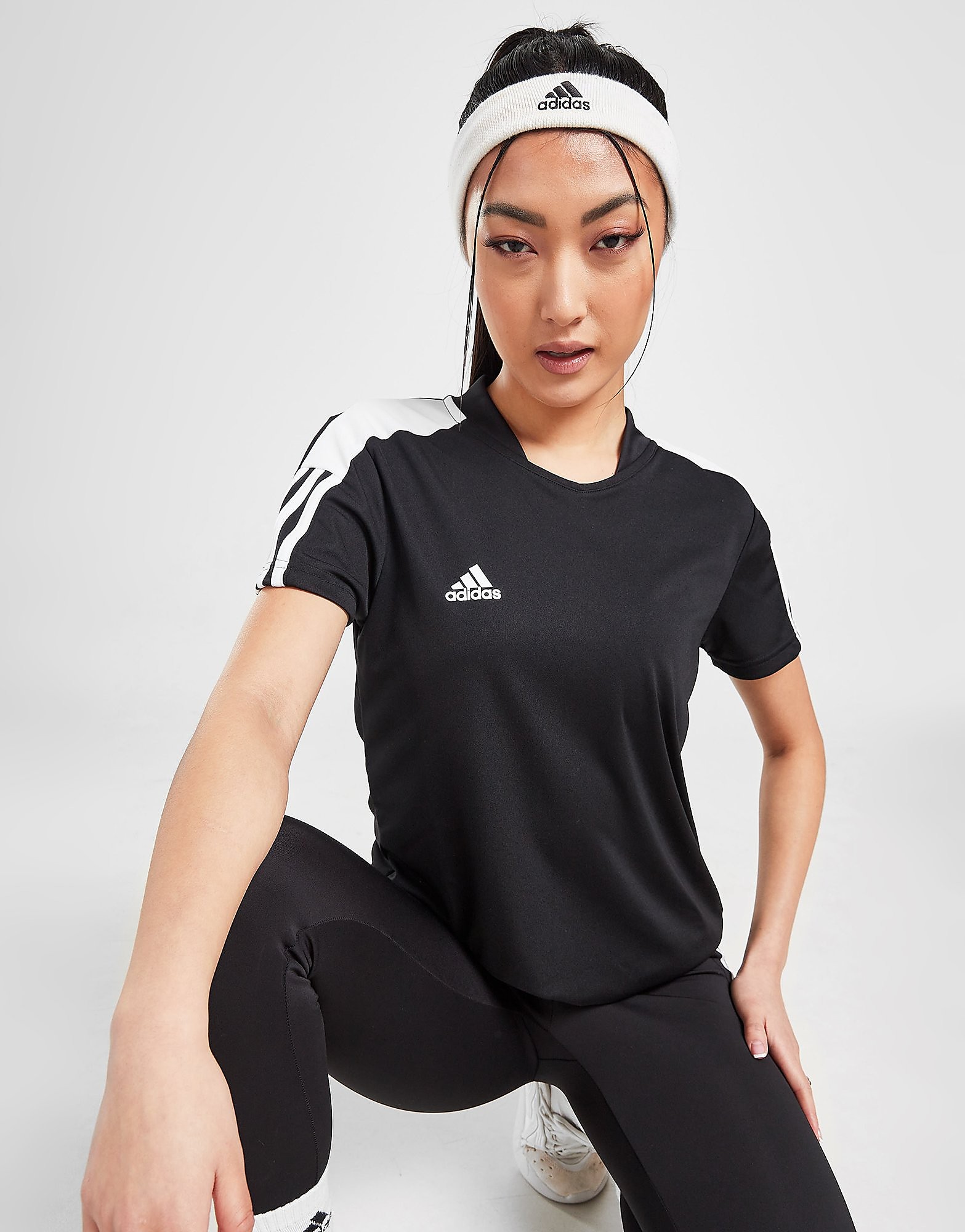 

adidas Tiro Short Sleeve T-Shirt - Black - Womens, Black