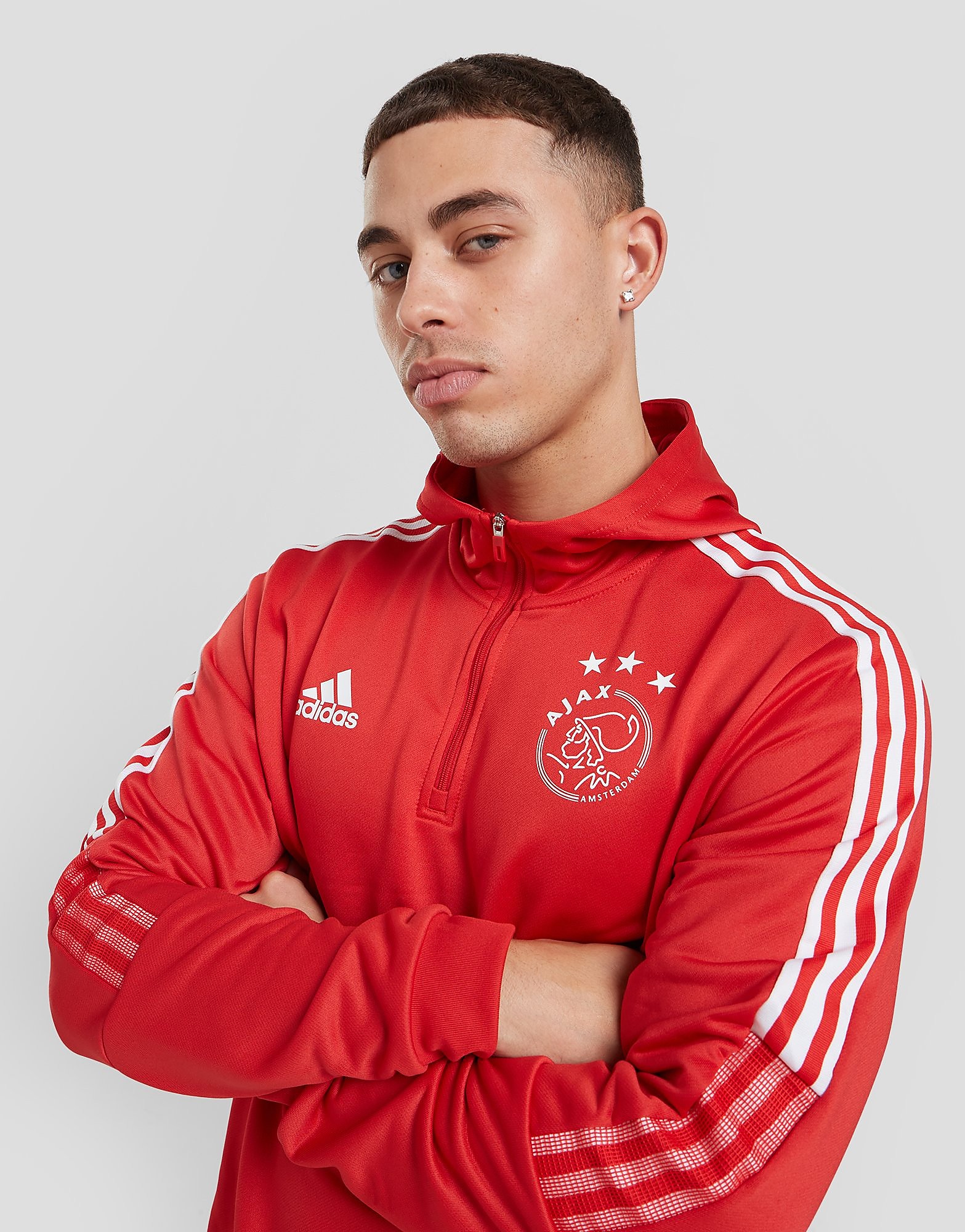 

adidas Ajax 2022/23 Training Hoodie - Team Collegiate Red - Mens, Team Collegiate Red