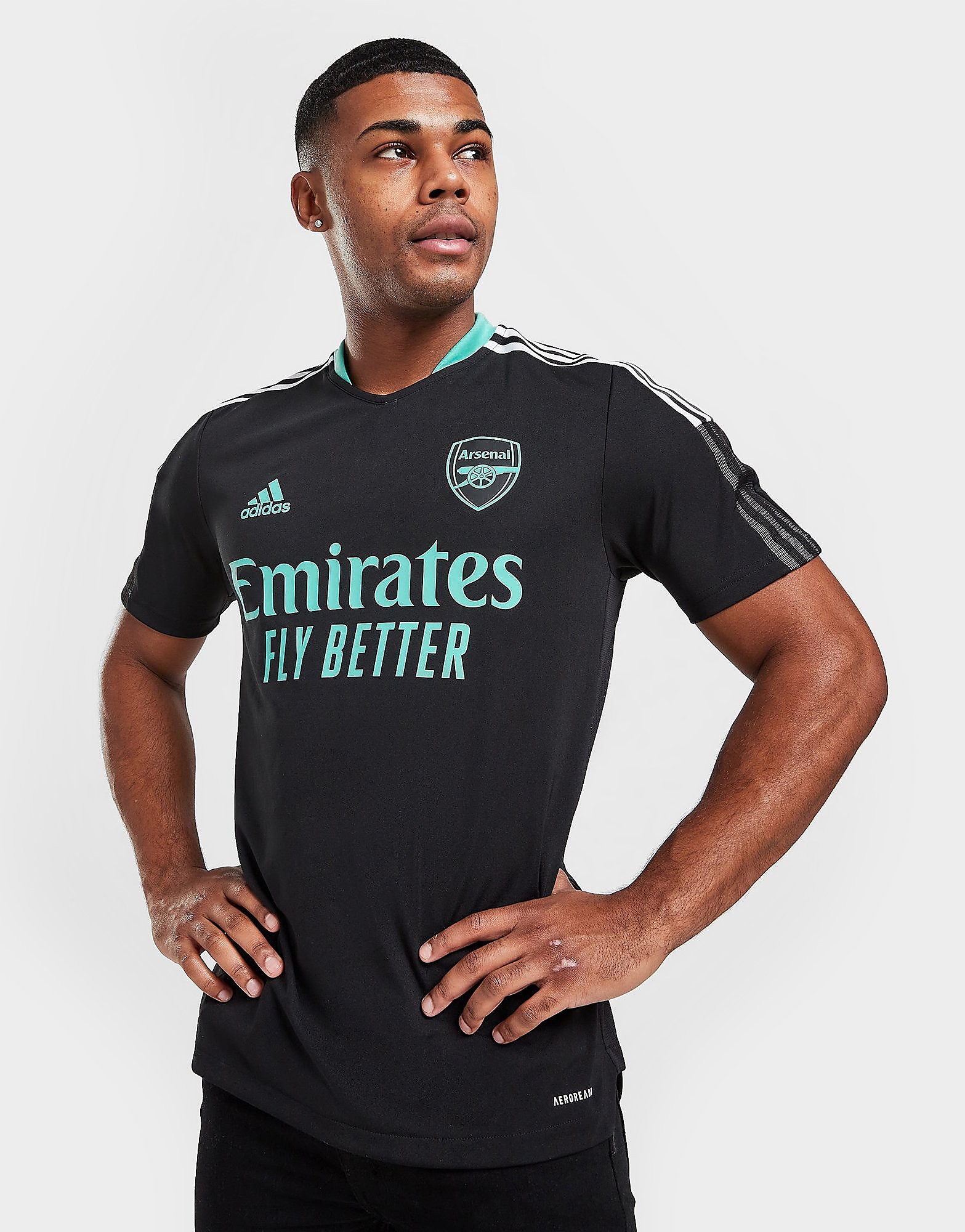 

adidas Arsenal FC Training Shirt - Black - Mens, Black