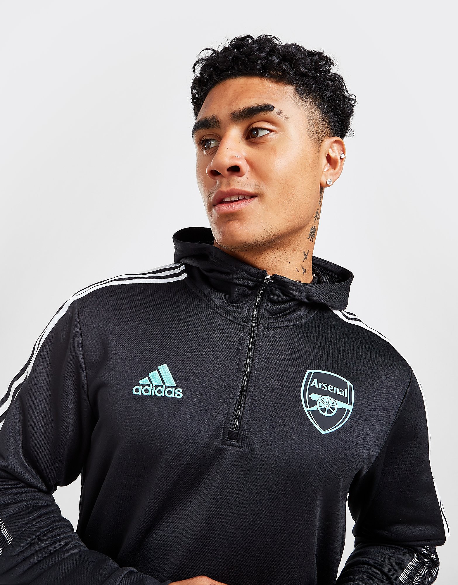 adidas Arsenal 2022/23 Training Hoodie - Black - Mens, Black