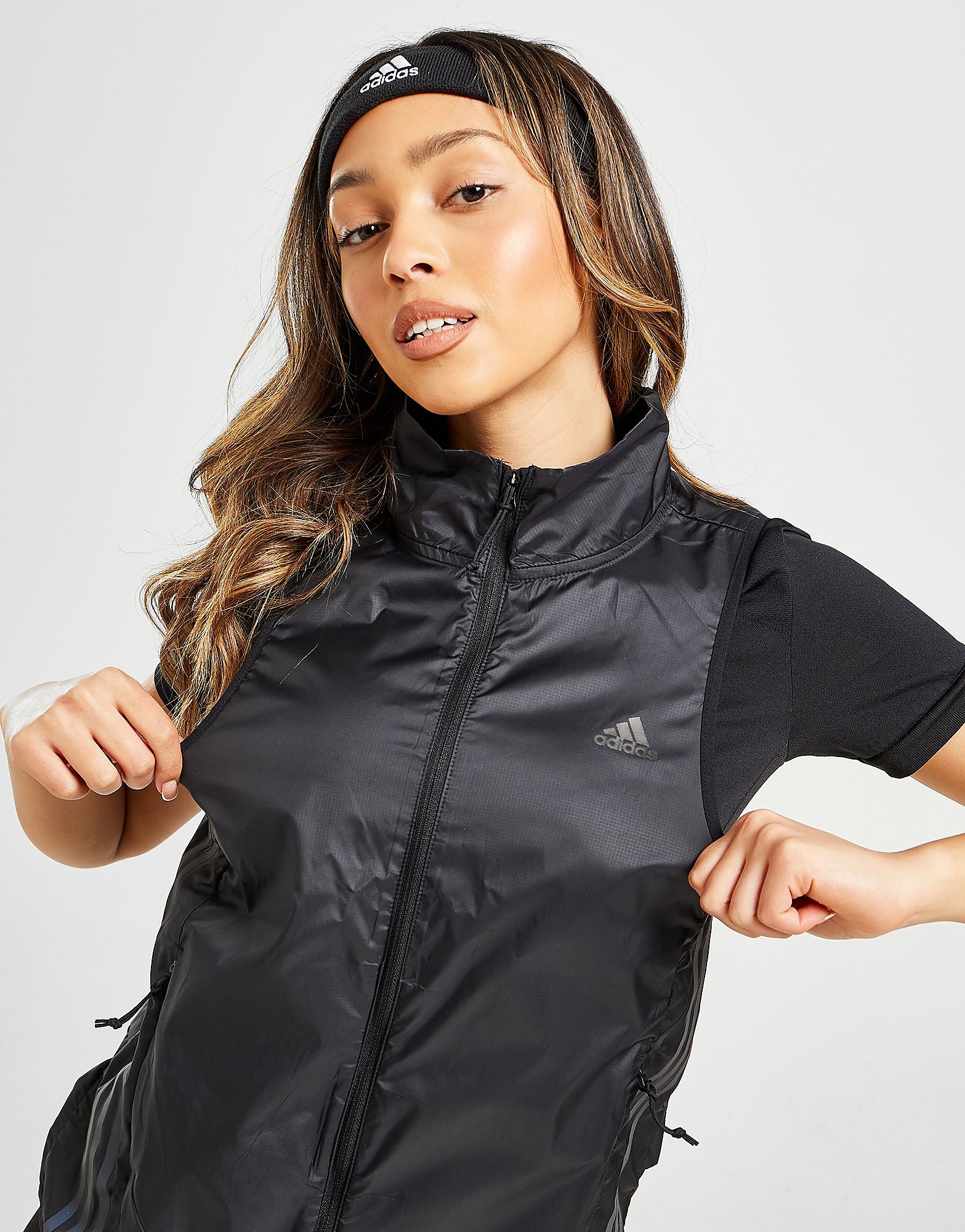 

adidas Running Gilet - Black/Black - Womens, Black/Black