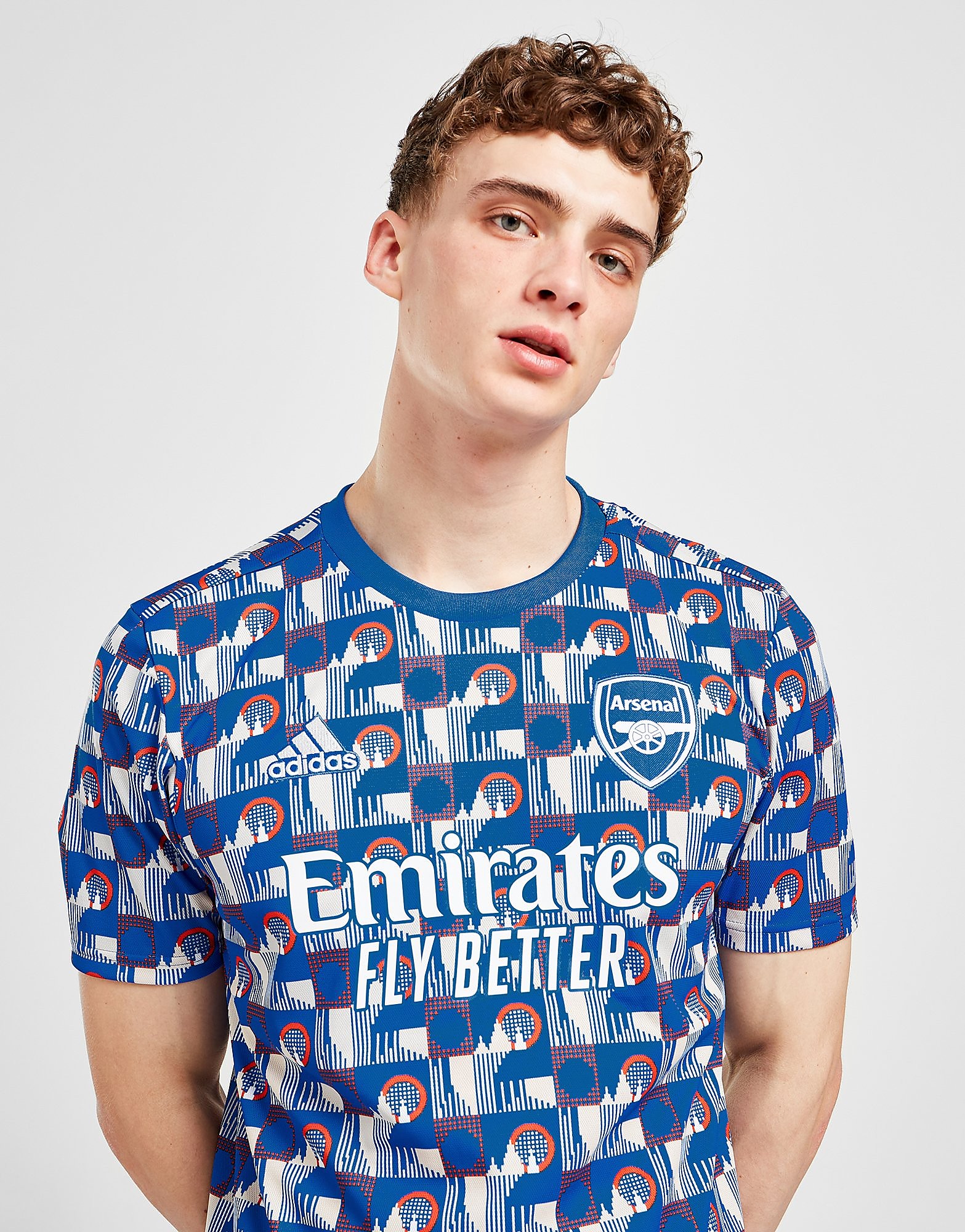 

adidas Arsenal FC x TFL Pre-Match Shirt - Bright Royal - Mens, Bright Royal