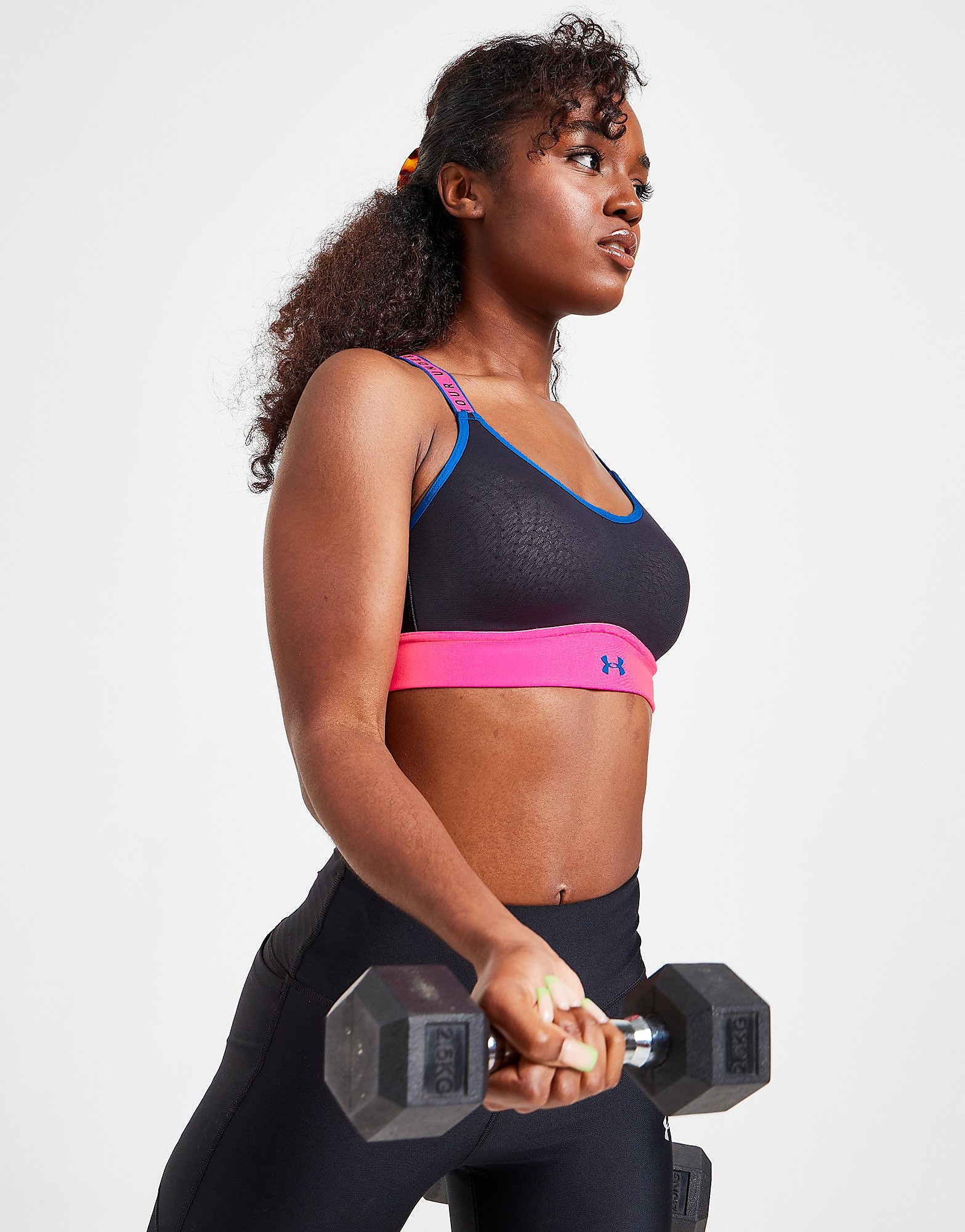 

Under Armour UA Infinity Mid Blocked Sports Bra - Black - Womens, Black