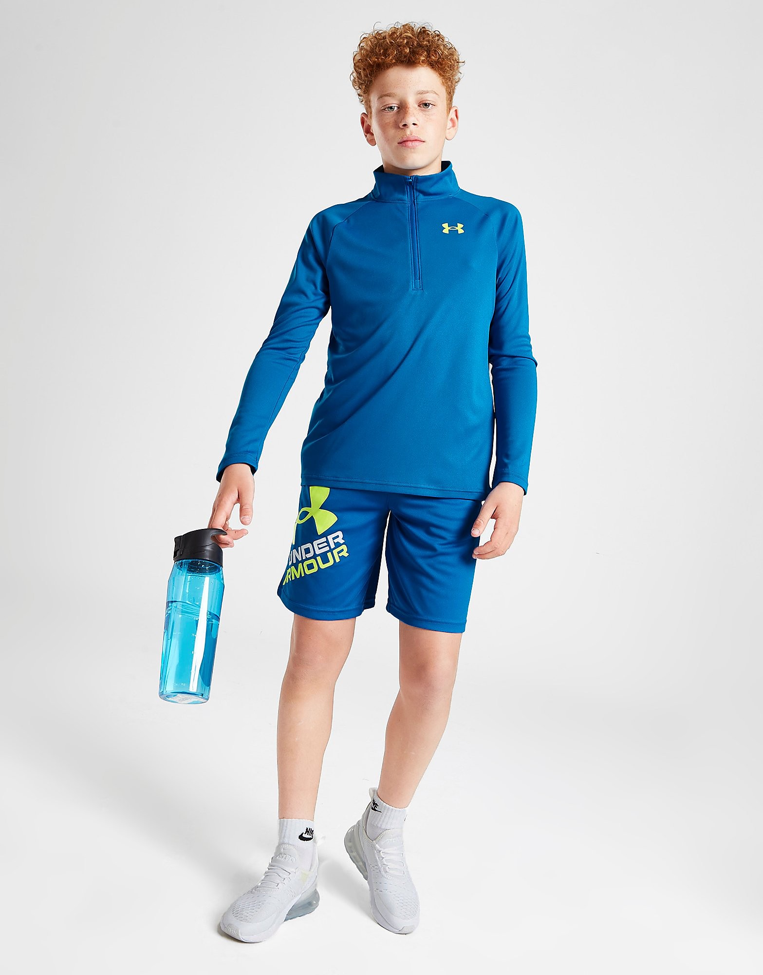 

Under Armour Tech 2.0 1/4 Zip Track Top Junior - Blue/Blue - Kids, Blue/Blue