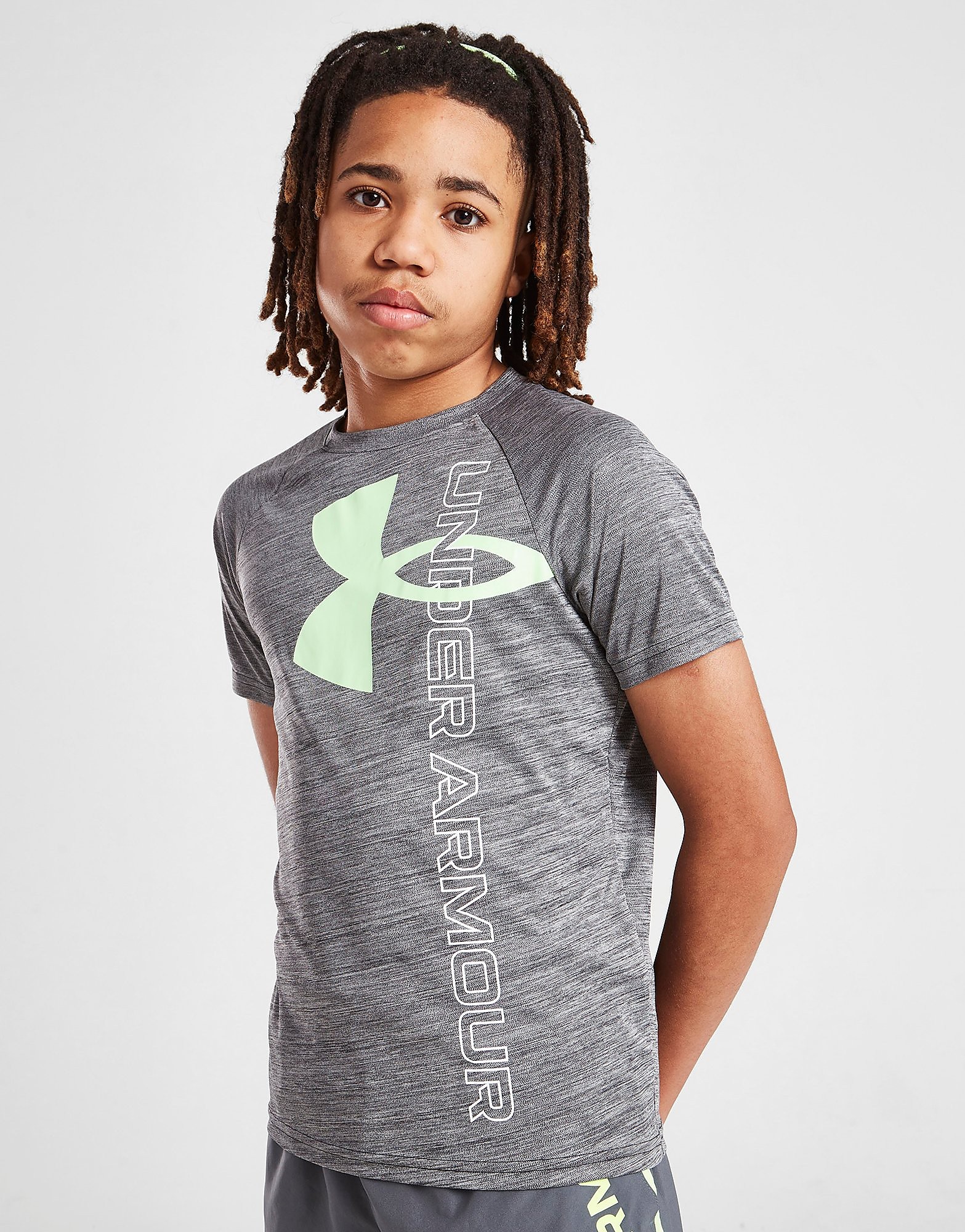 

Under Armour Tech Split Logo T-Shirt Junior - Grey - Kids, Grey
