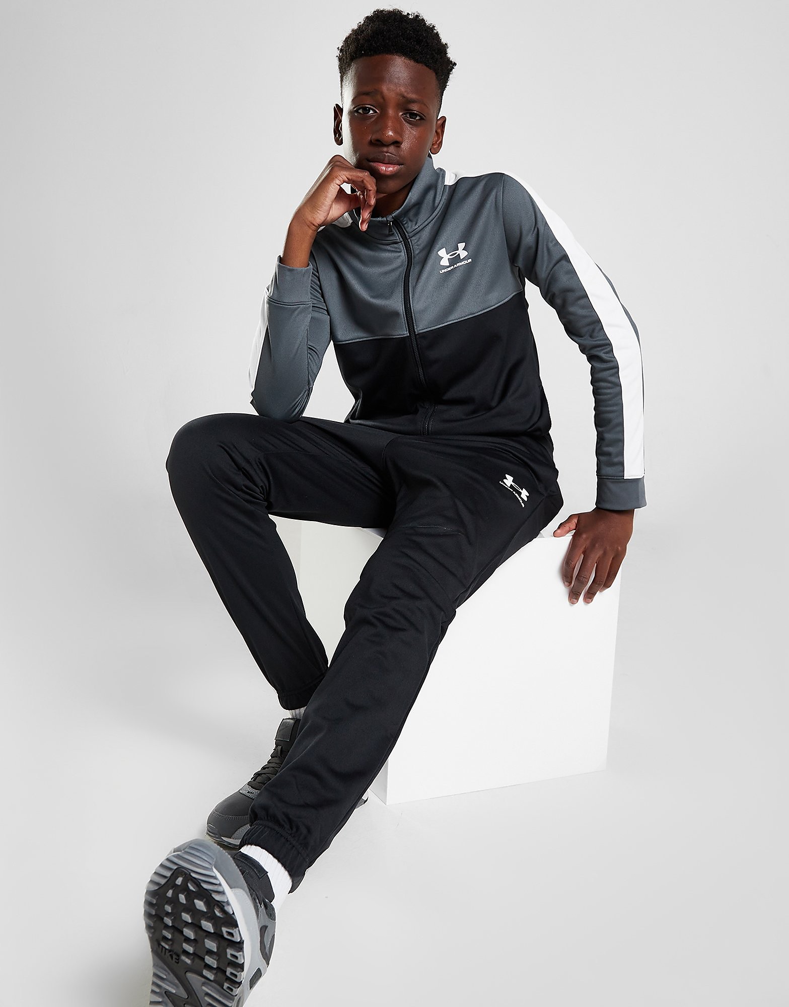 

Under Armour Colour Block Knit Tracksuit Junior - Only at JD - Grey/BLK/GRY$ - Kids, Grey/BLK/GRY$