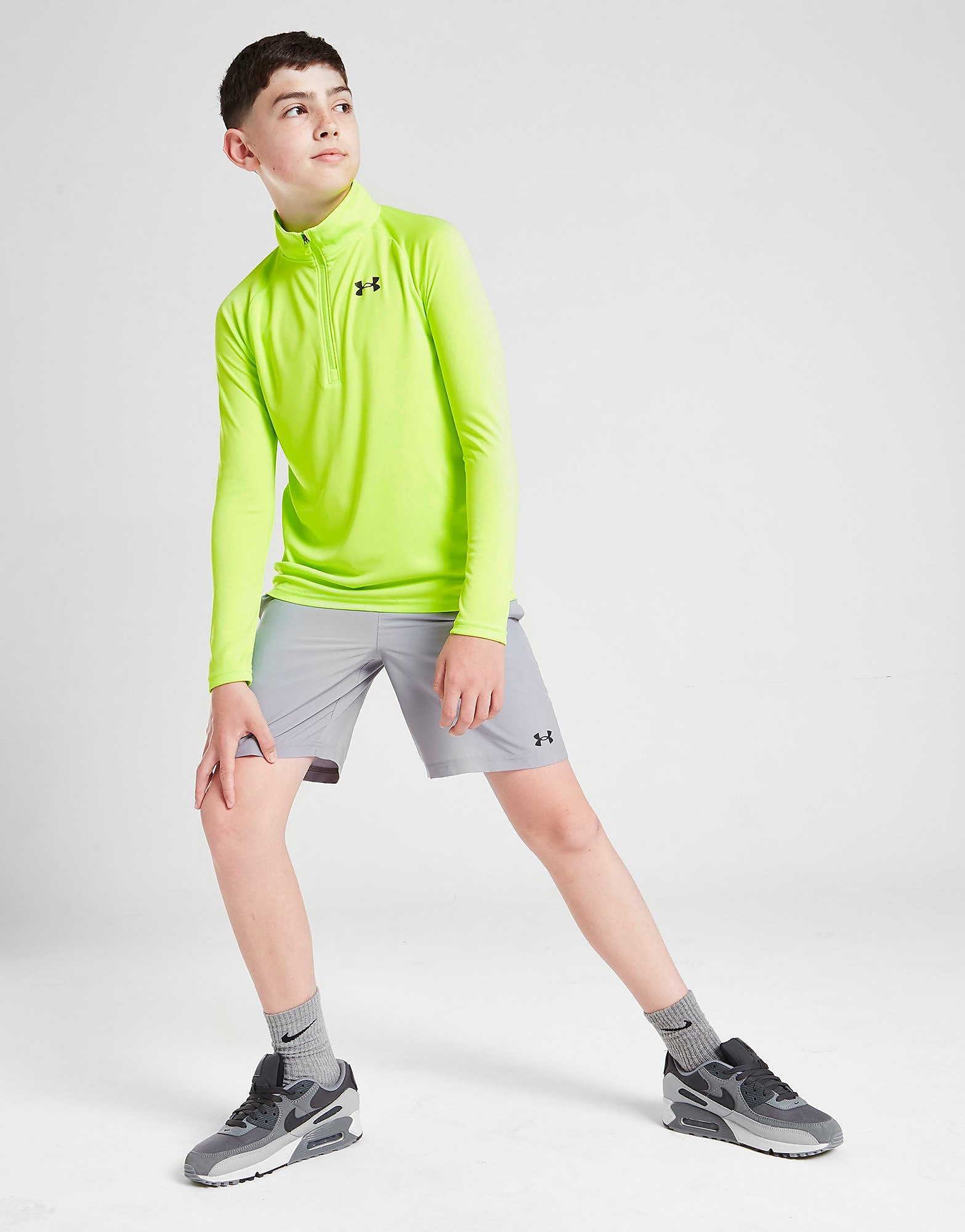 Under Armour Tech 2.0 1/4 Zip Track Top Junior - Green - Kids, Green