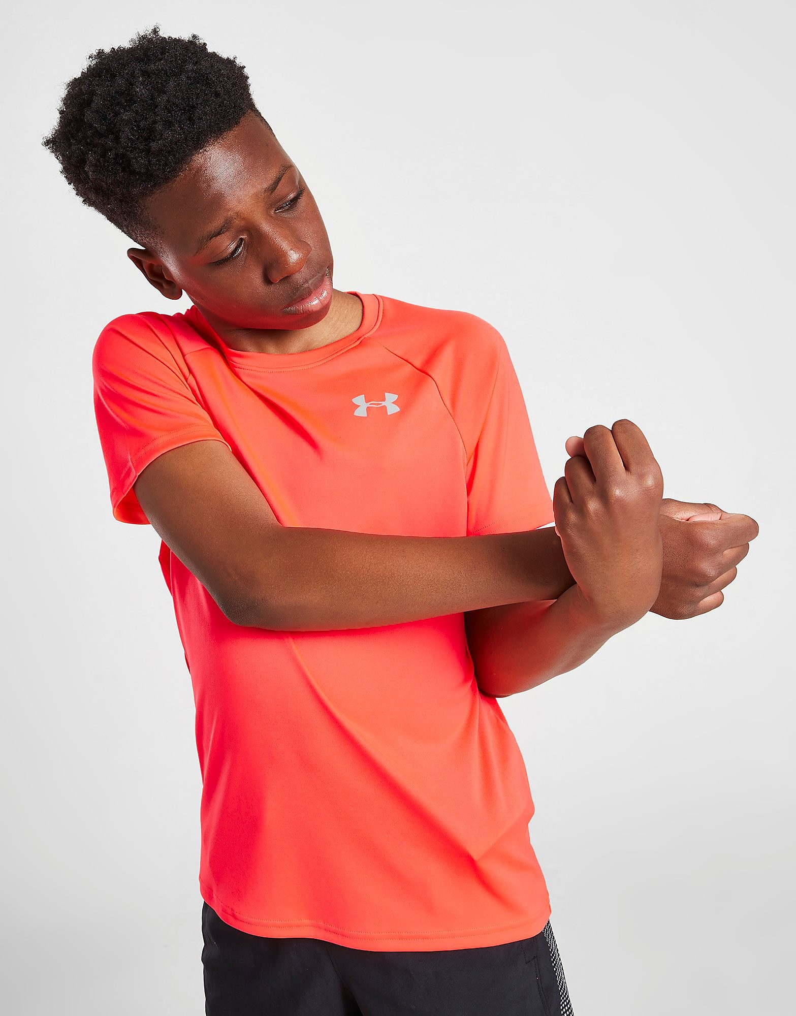 

Under Armour Wordmark Reflective T-Shirt Junior - Only at JD - Orange - Kids, Orange