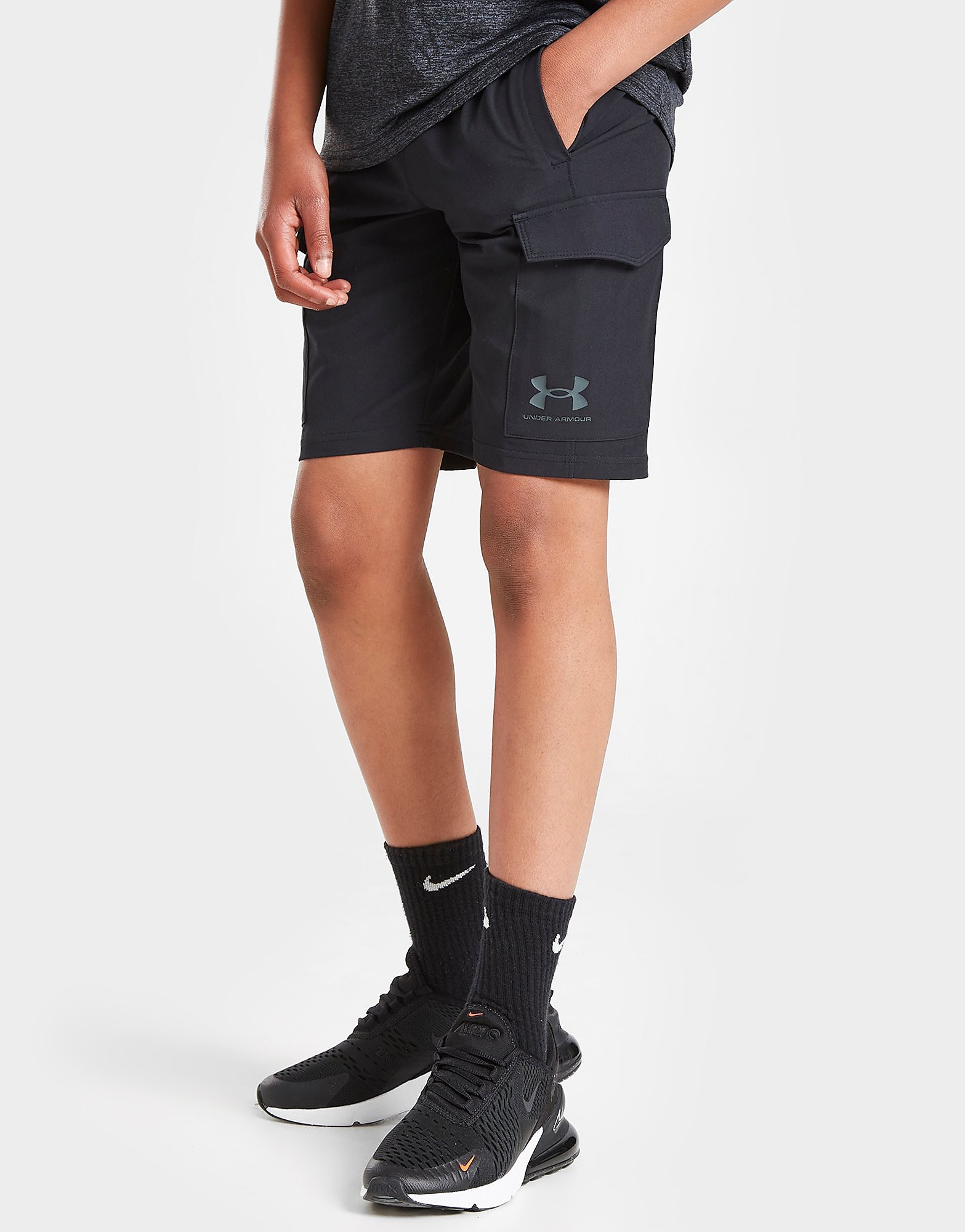 

Under Armour Woven Cargo Shorts Junior - Only at JD - Black - Kids, Black