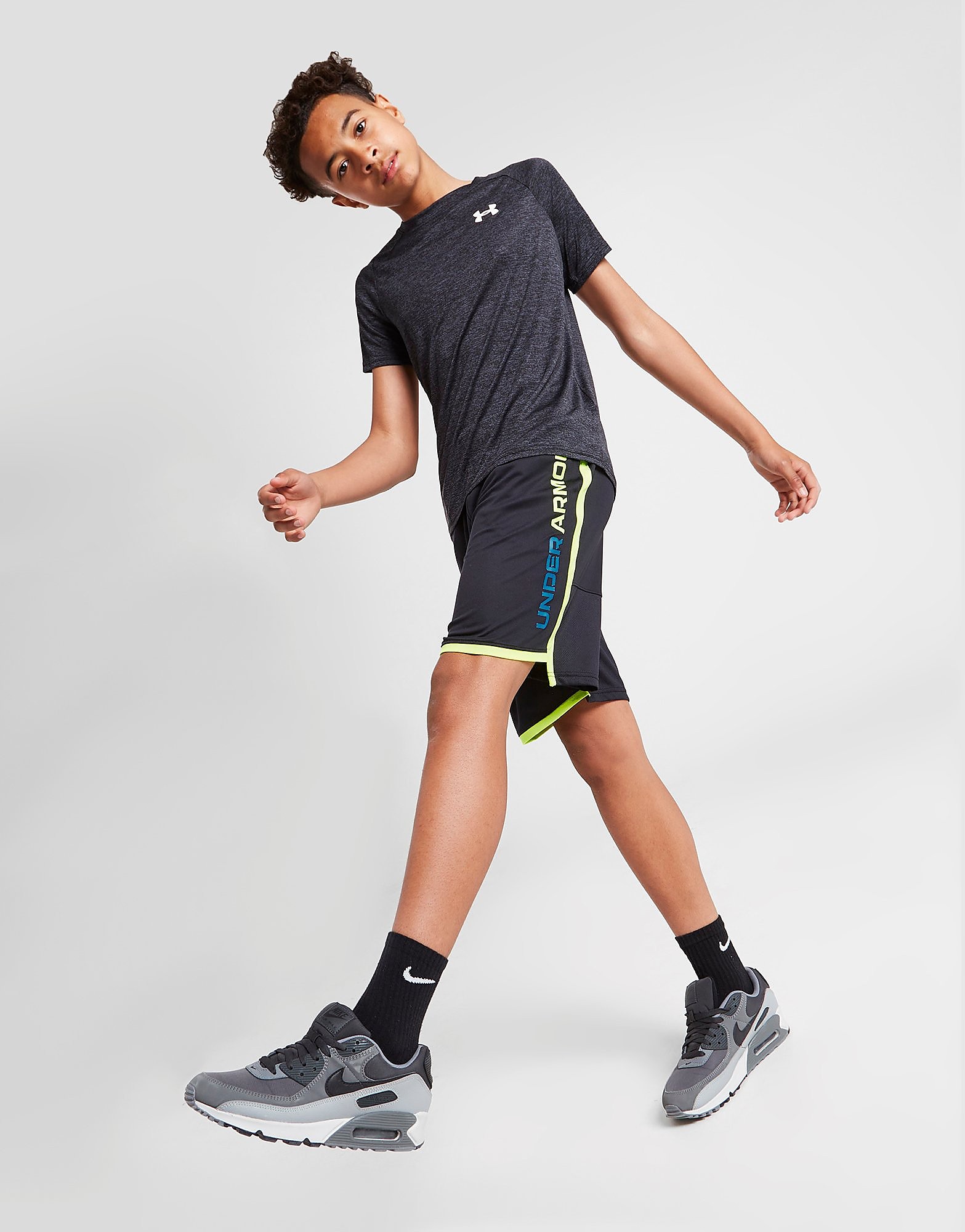 

Under Armour Stunt 3.0 Wordmark Shorts Junior - Black - Kids, Black