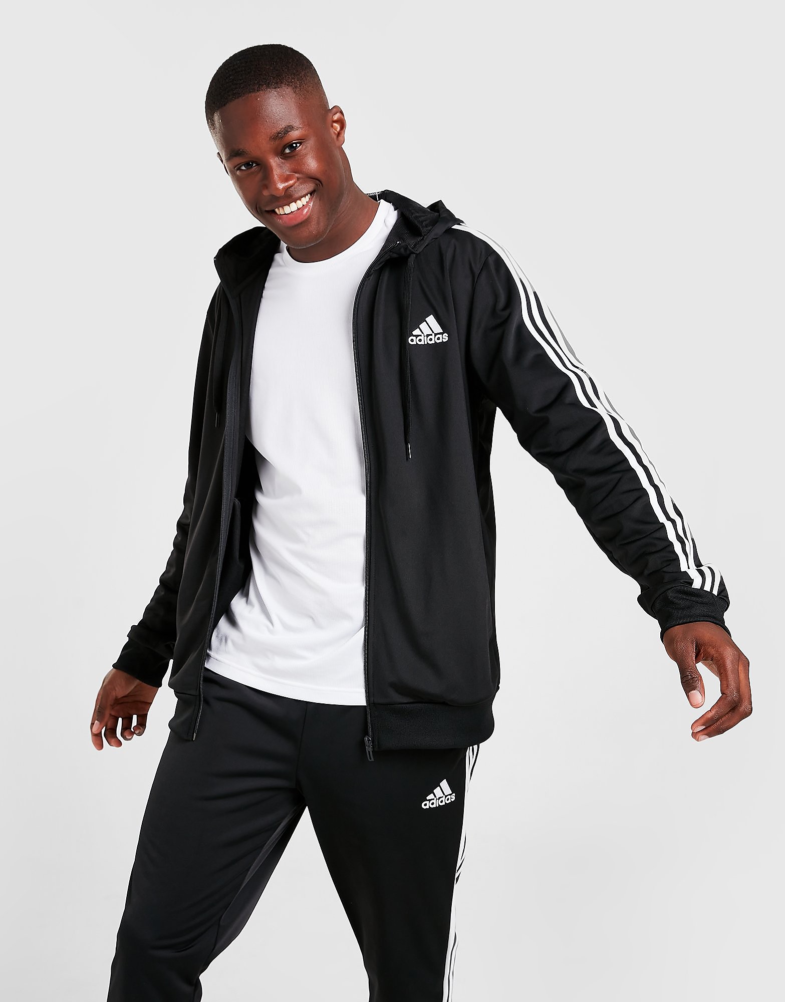 

adidas Badge of Sport Full Zip Hoodie - Only at JD - Black - Mens, Black