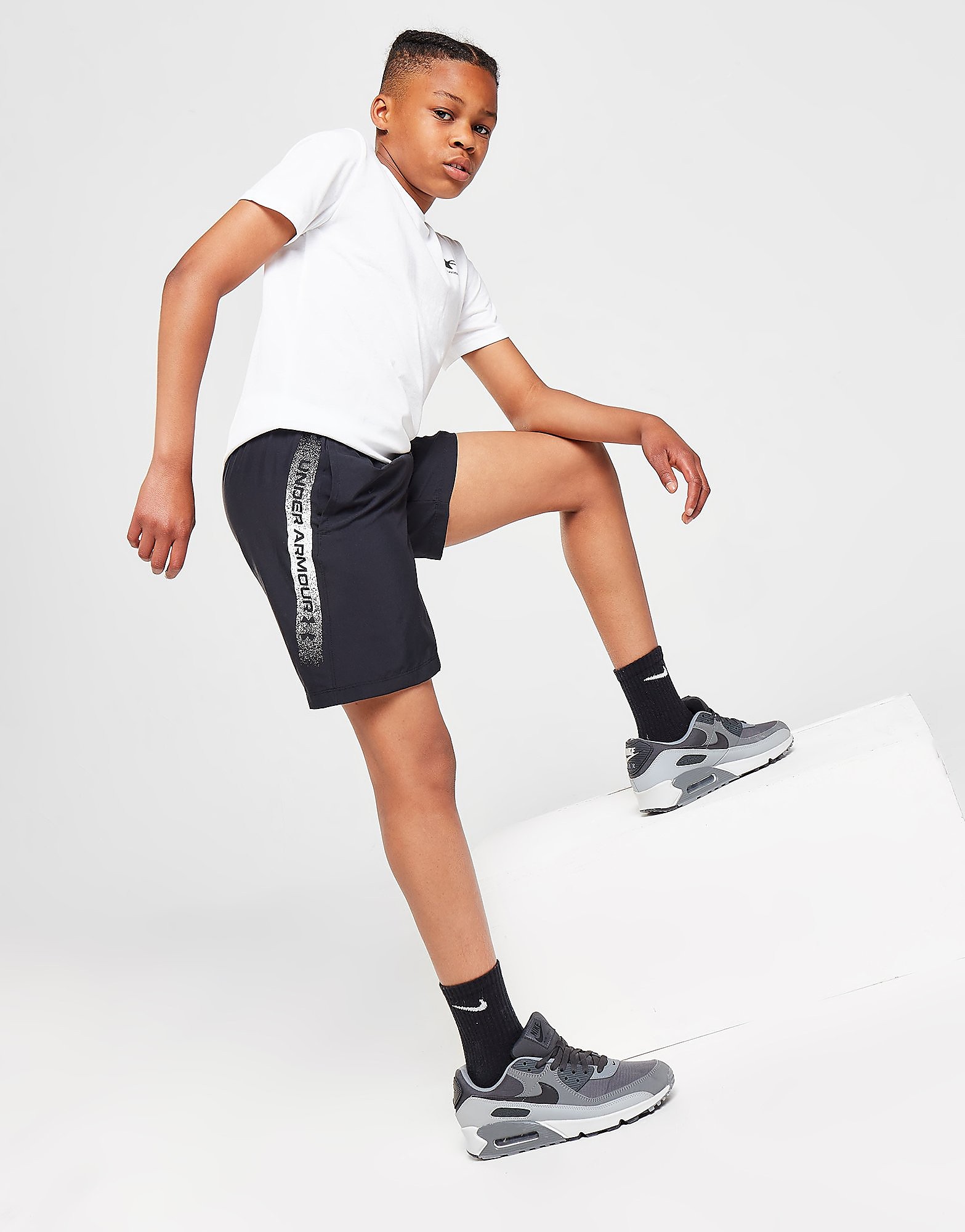 

Under Armour UA Woven Graphic Shorts Junior - Black - Kids, Black