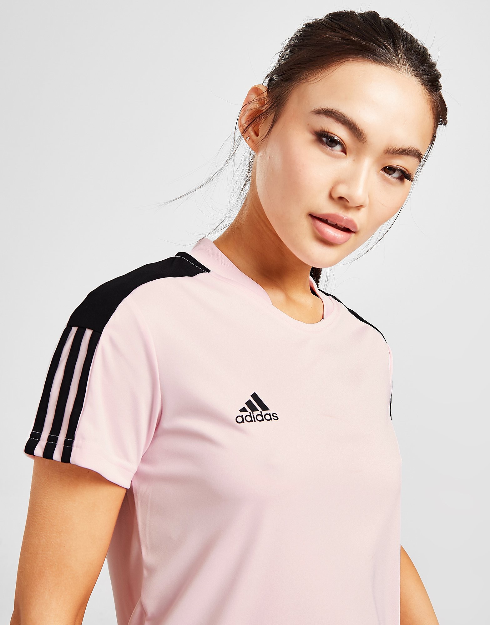 

adidas Tiro Short Sleeve T-Shirt - Pink - Womens, Pink