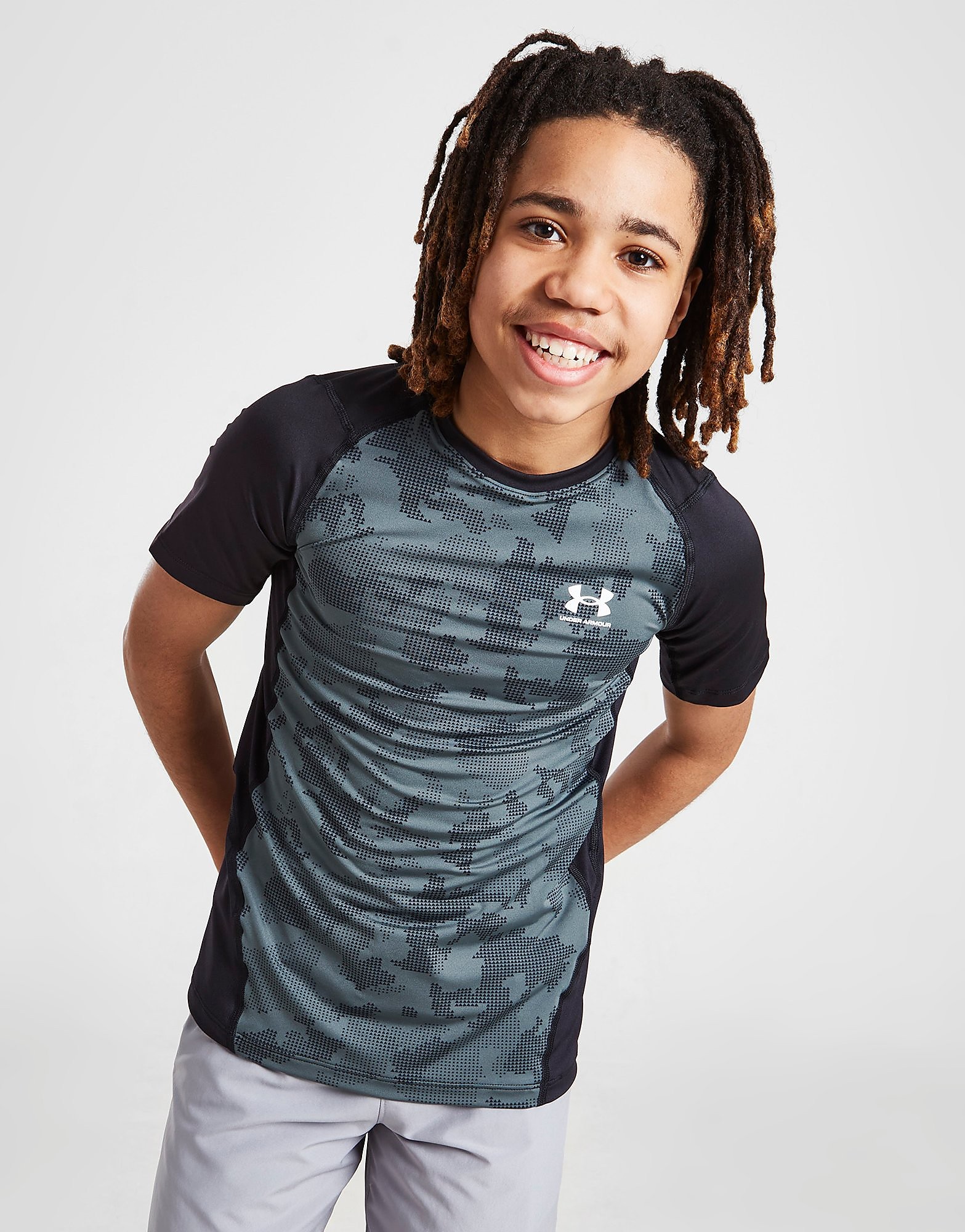 

Under Armour HeatGear Fitted T-Shirt Junior - Only at JD - Grey - Kids, Grey