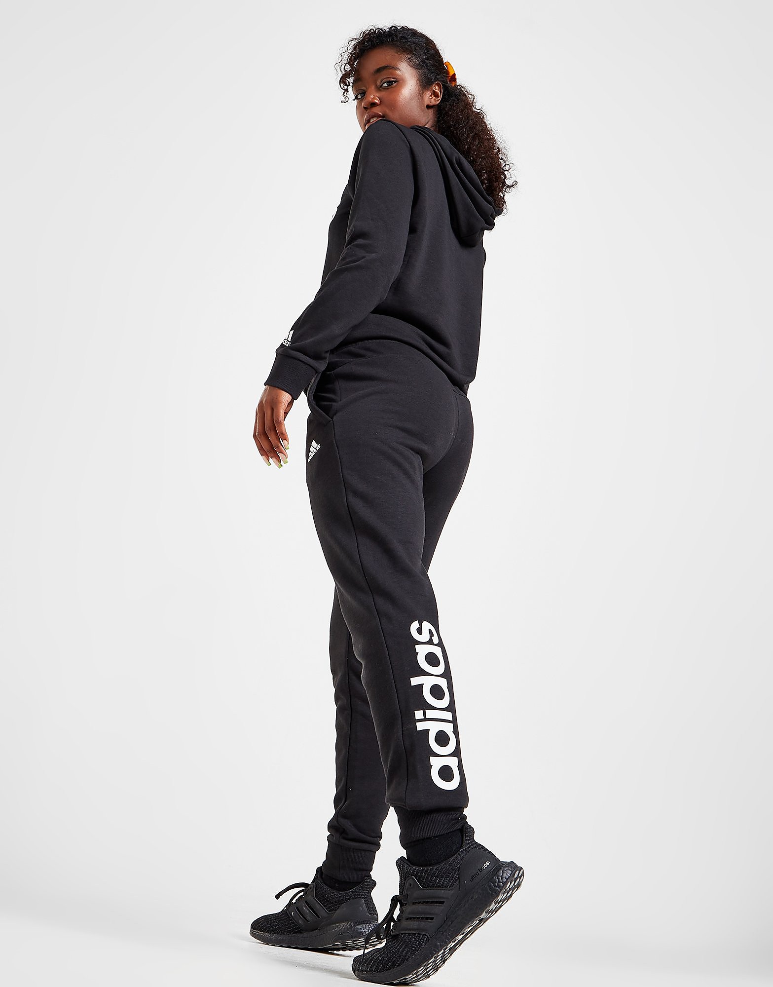 

adidas Core Joggers - Black / White - Womens, Black / White