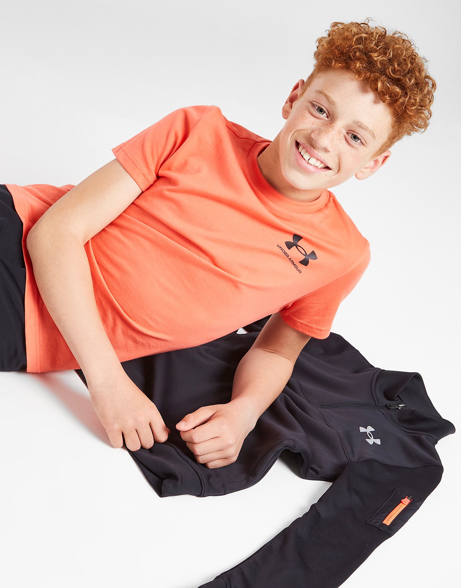 

Under Armour Sportstyle Left Chest T-Shirt Junior - Orange - Kids, Orange
