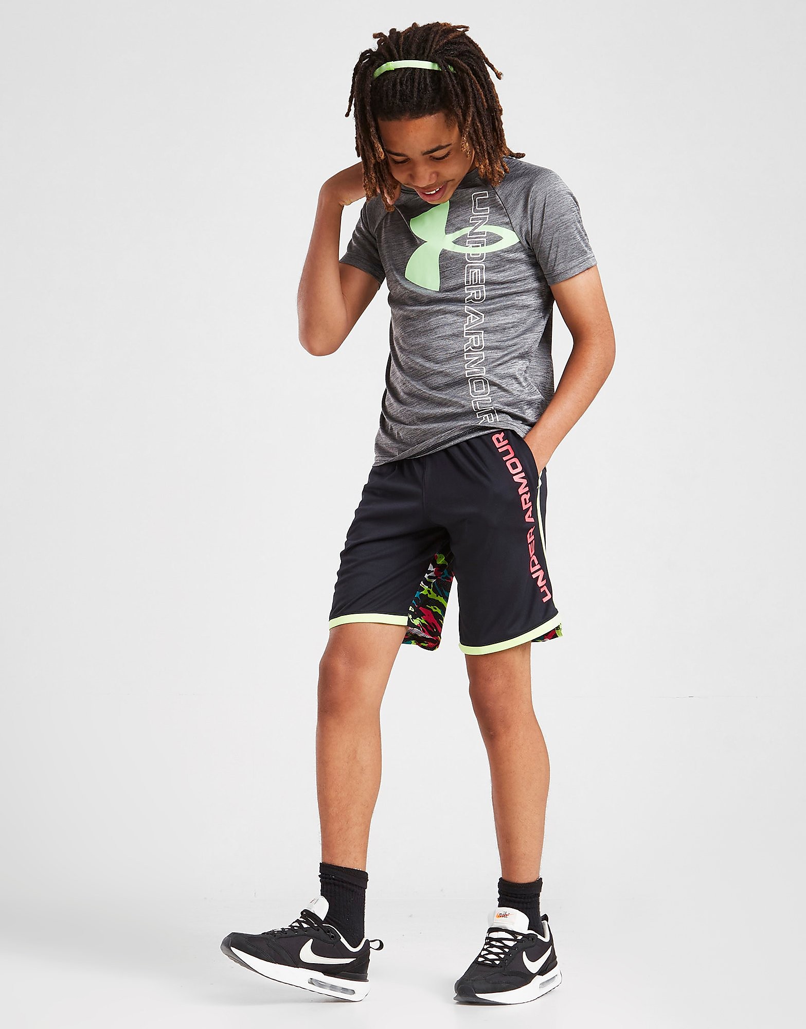 

Under Armour Stunt 3.0 PRTD Shorts Junior - Black - Kids, Black