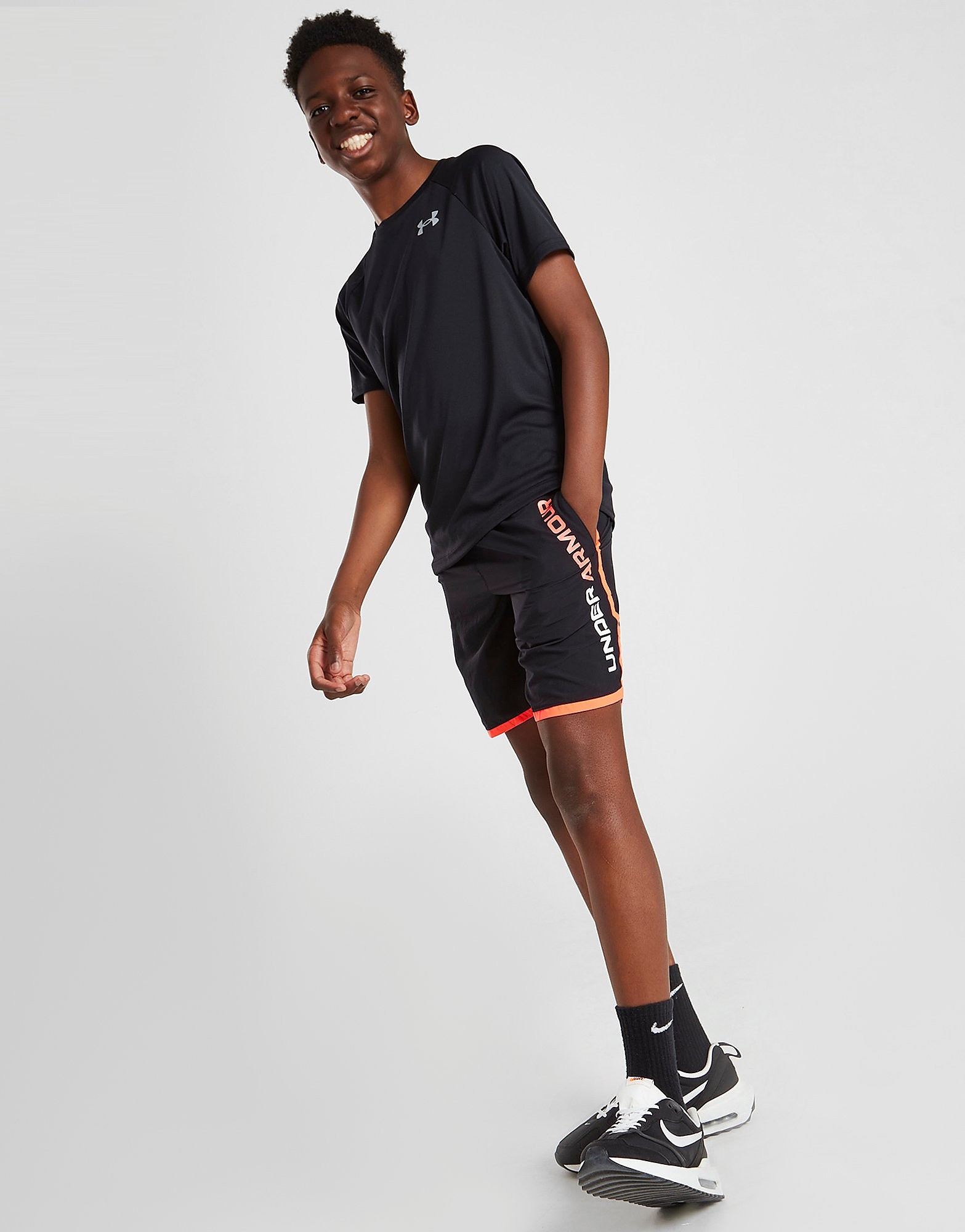 

Under Armour Stunt 3.0 Wordmark Shorts Junior - Black - Kids, Black