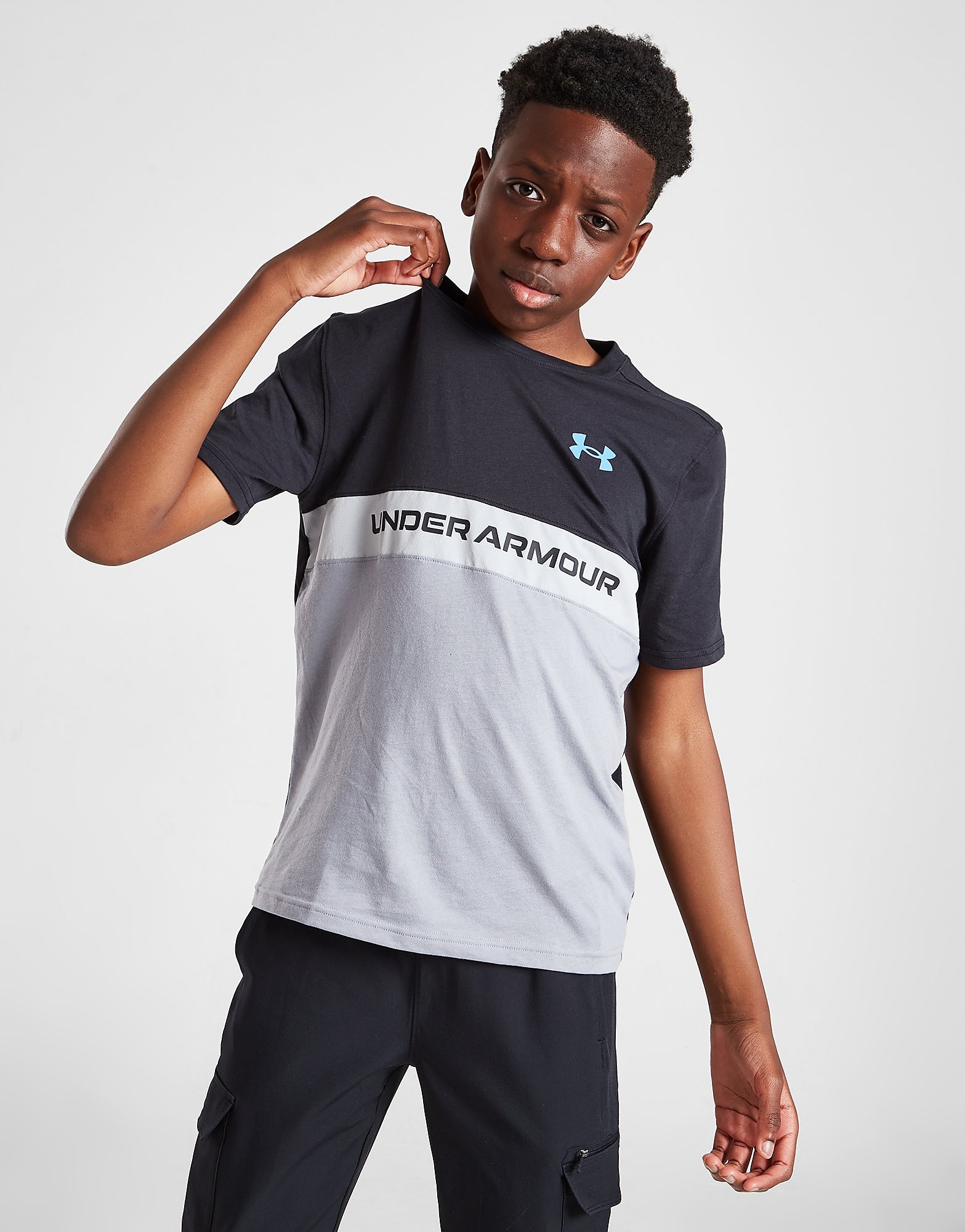 

Under Armour Colour Block T-Shirt Junior - Only at JD - Grey - Kids, Grey