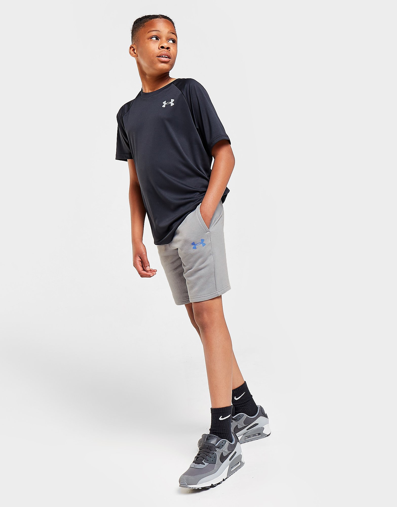 

Under Armour Rival Cotton Shorts Junior - Only at JD - Grey - Kids, Grey