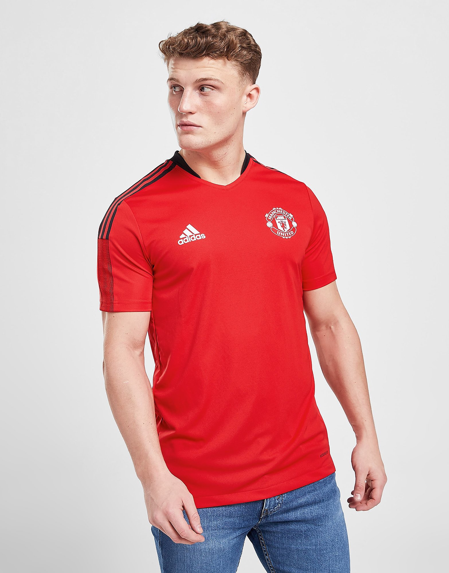 

adidas Manchester United FC Training Shirt - Team Collegiate Red - Mens, Team Collegiate Red