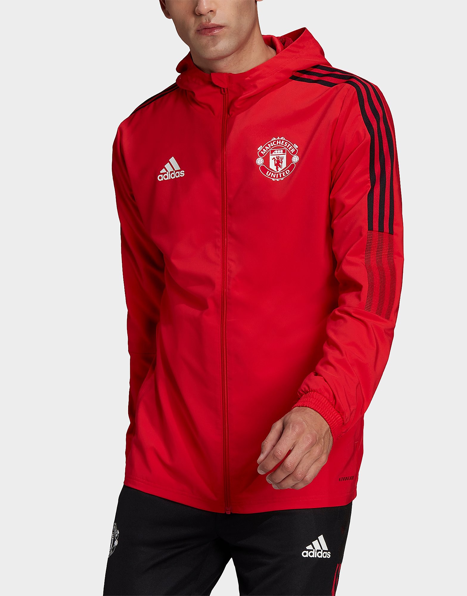 

adidas Manchester United FC 2021/22 Presentation Jacket - Team Collegiate Red - Mens, Team Collegiate Red