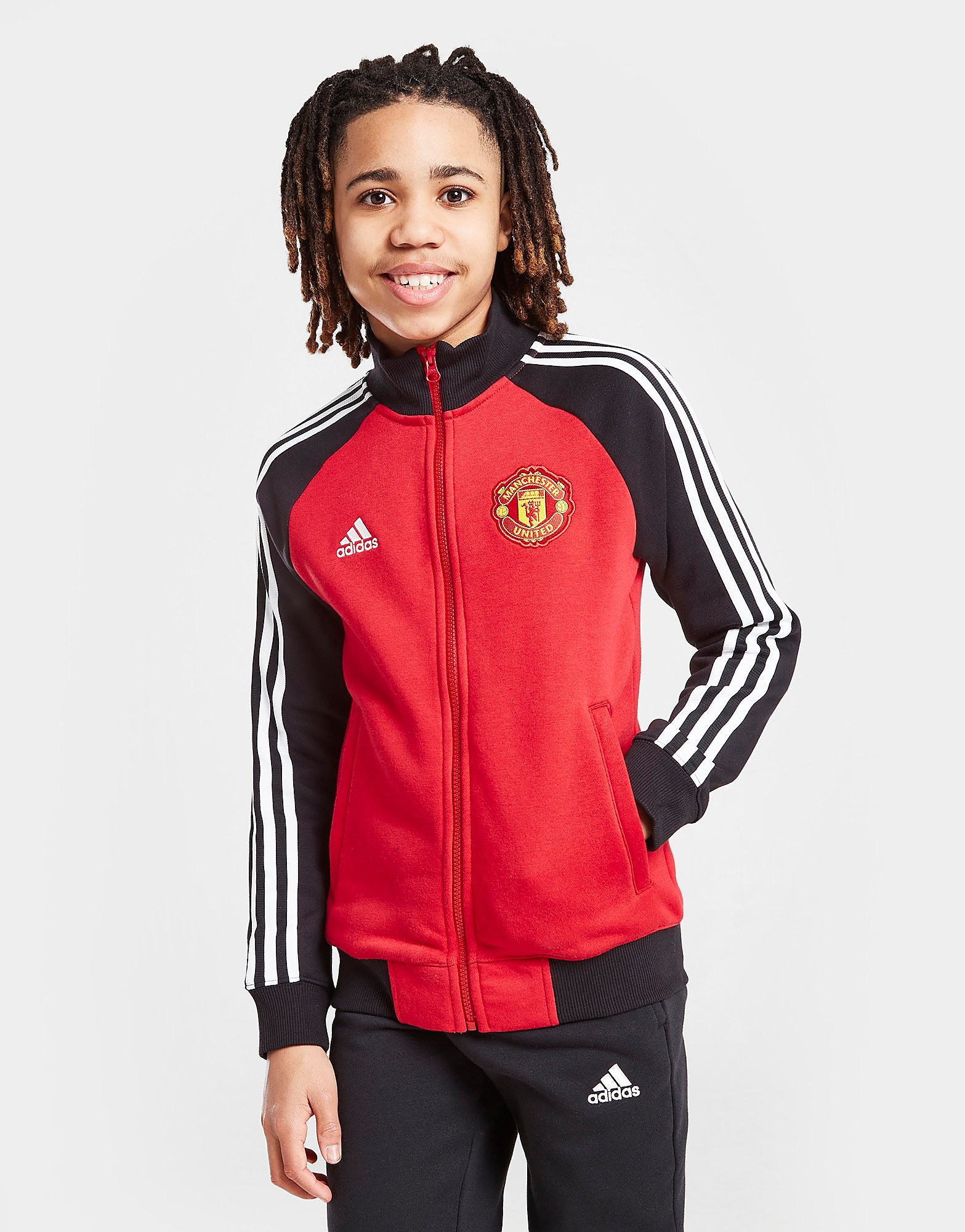 

adidas Manchester United FC Tiro Anthem Jacket Junior - Red - Kids, Red