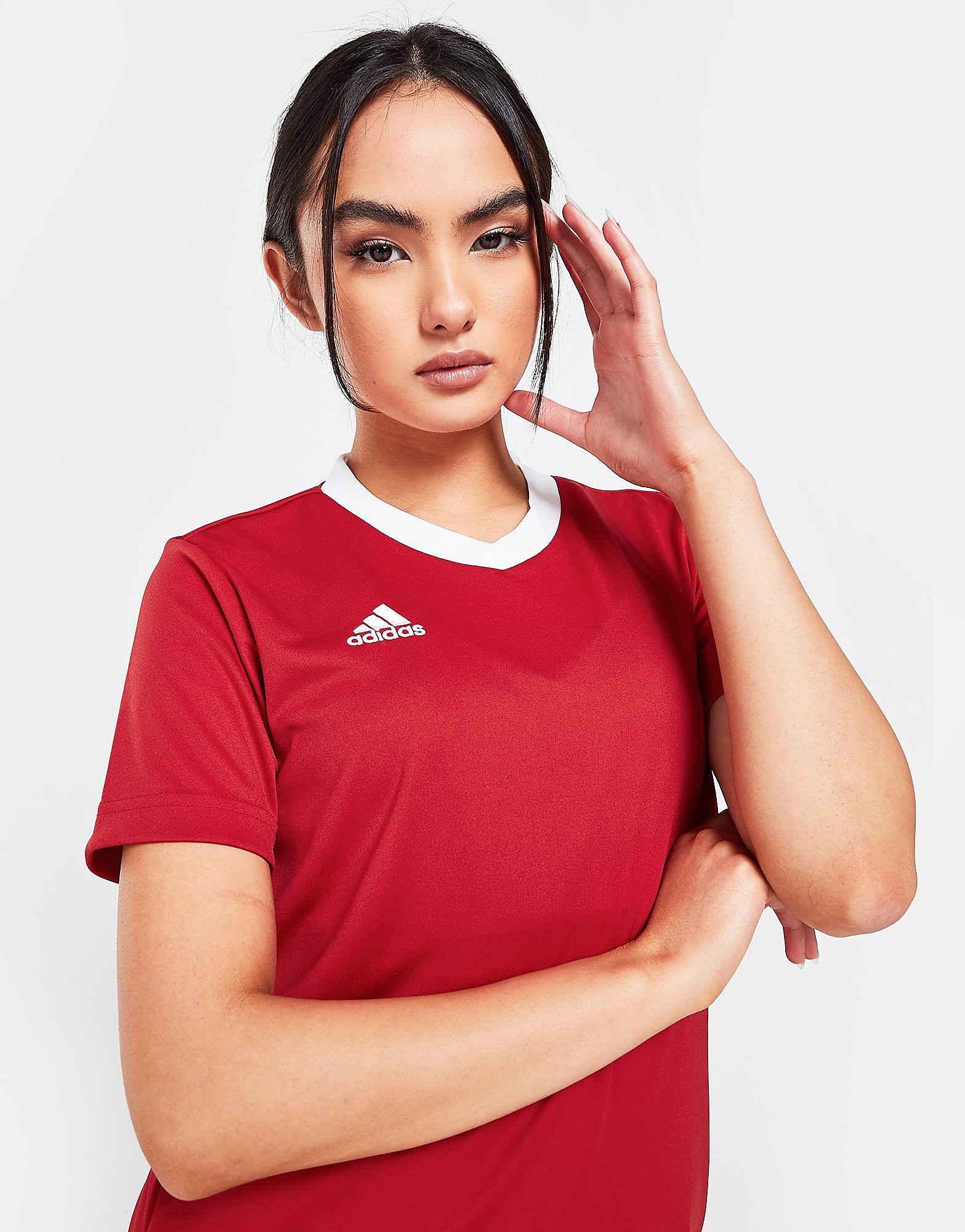 

adidas Entrada 22 T-Shirt - Red - Womens, Red