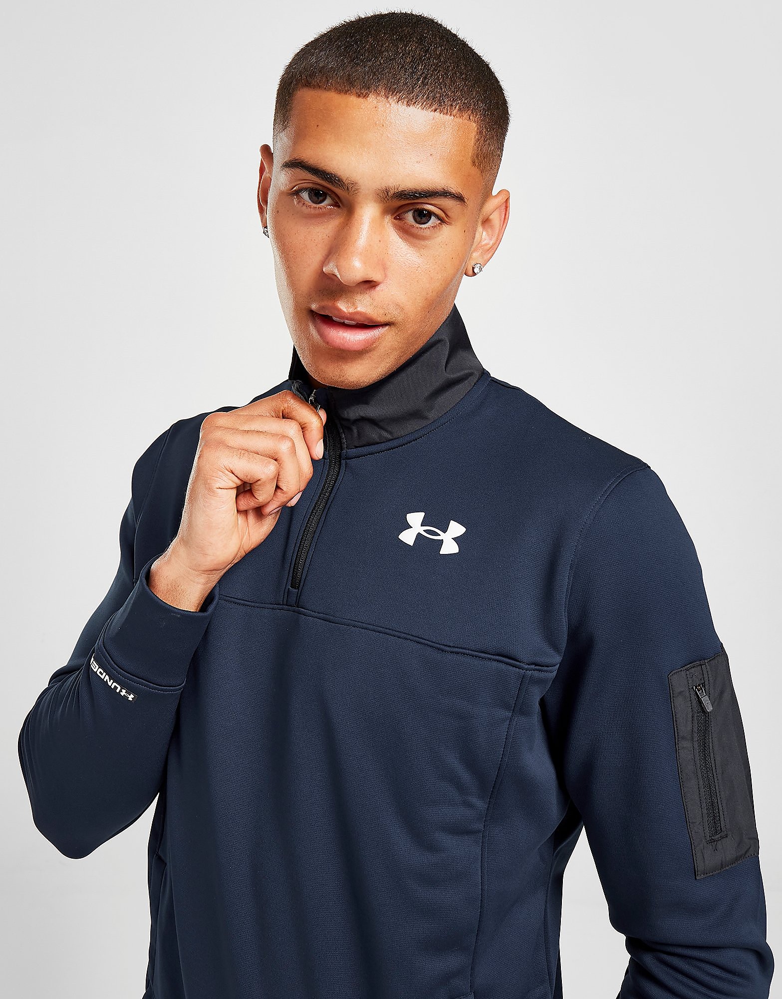 

Under Armour UA Armour Fleece 1/2 Zip Track Top - Only at JD - Blue - Mens, Blue