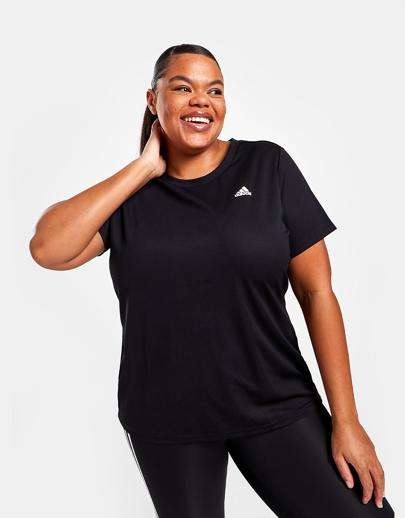 

adidas Plus Size AEROREADY Core T-Shirt - Black - Womens, Black