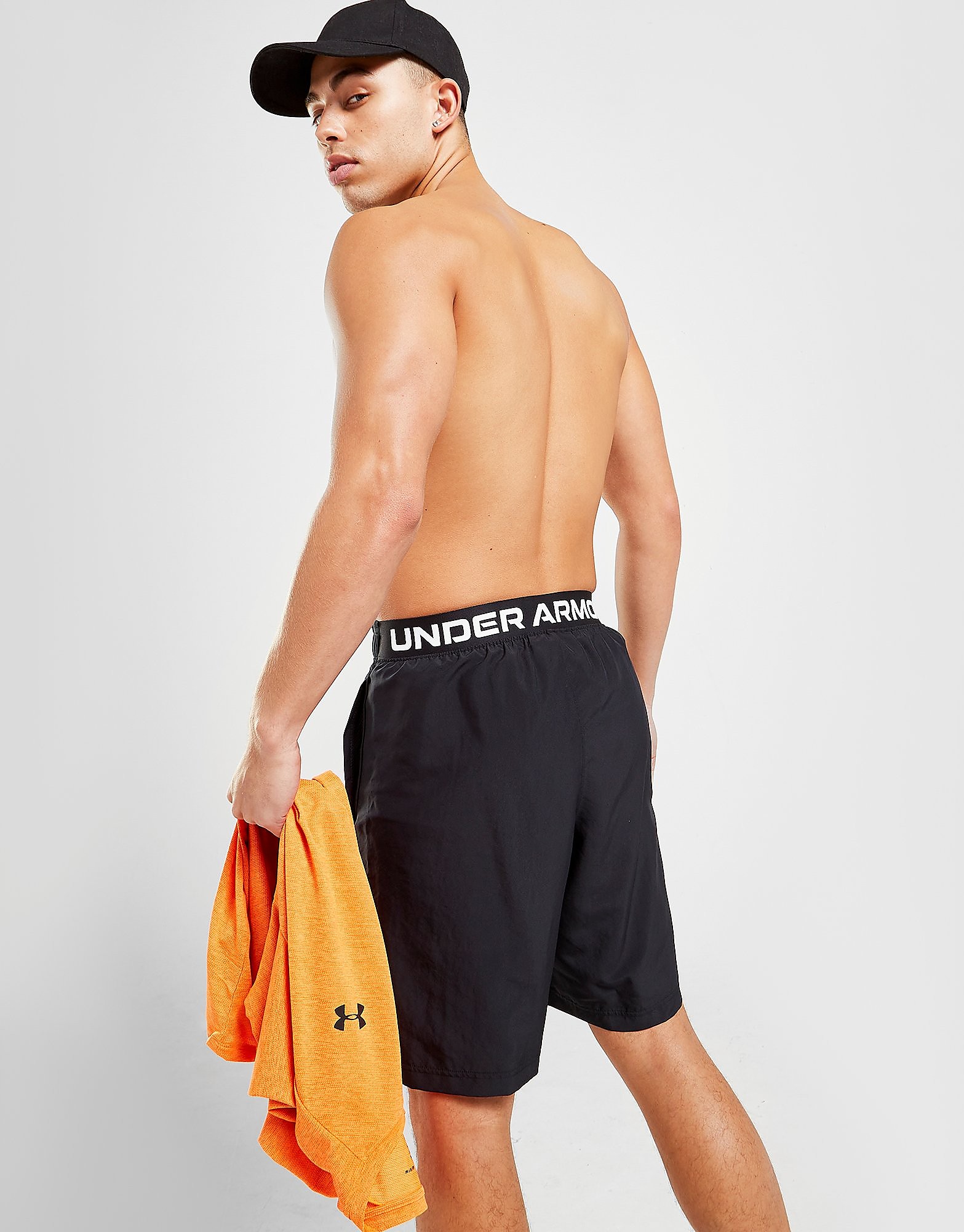 

Under Armour Woven Wordmark Shorts - Only at JD - Black - Mens, Black