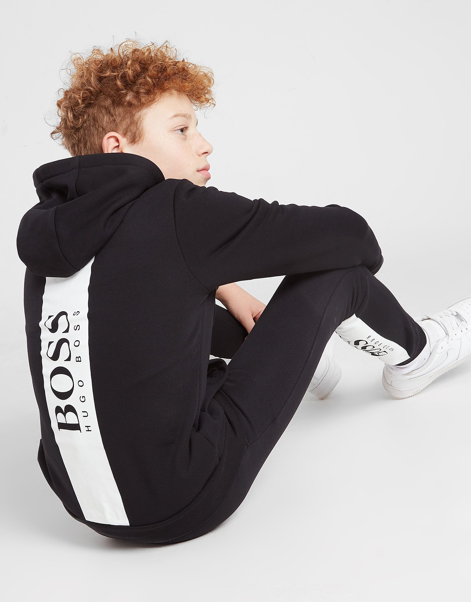 

BOSS Back Logo Full Zip Hoodie Junior - Black - Kids, Black