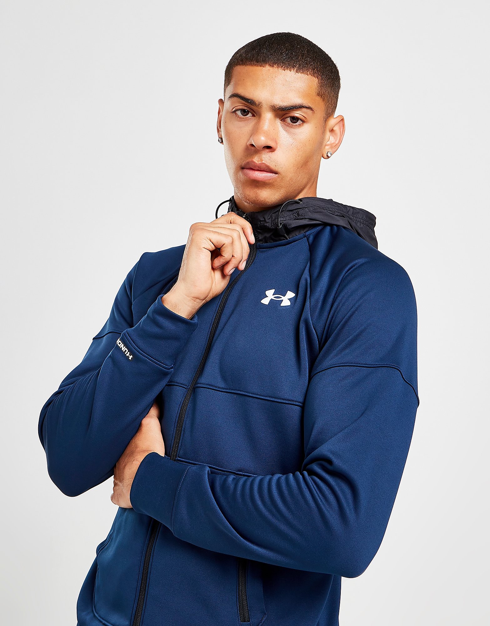 

Under Armour UA Armour Fleece Full Zip Hoodie - Blue - Mens, Blue