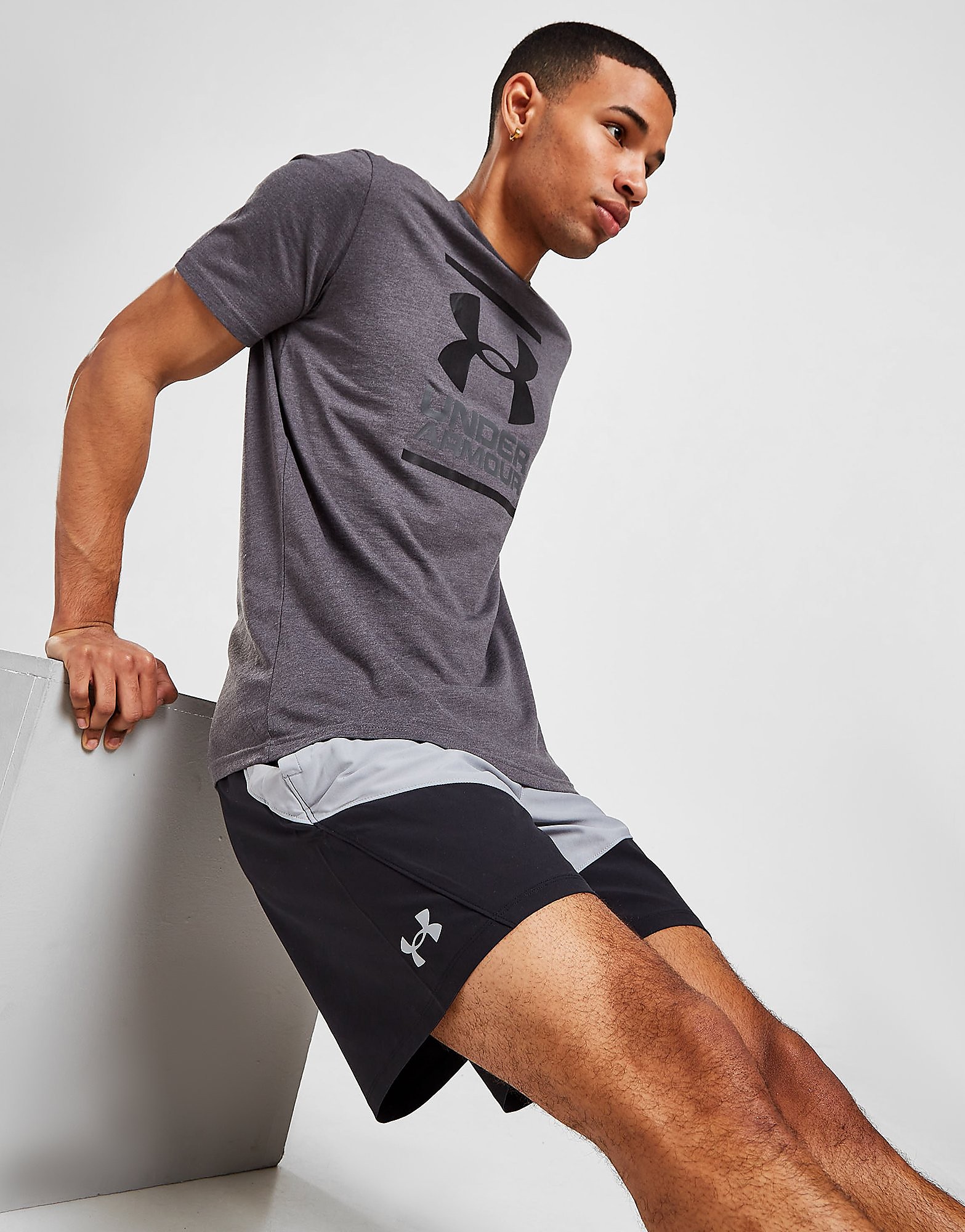 Under Armour Calções Hybrid - Preto - Mens, Preto