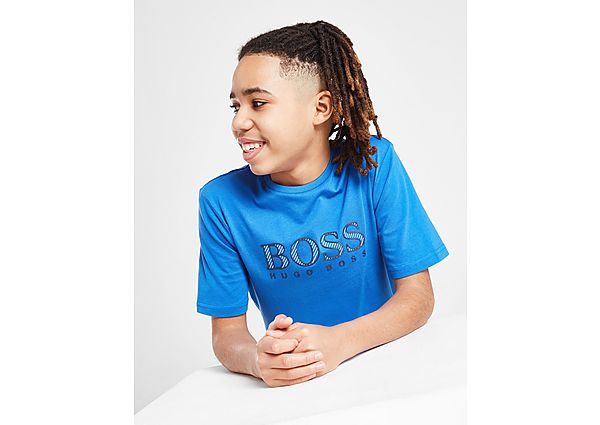 BOSS Logo Short Sleeve T-Shirt Junior - Blue - Kids, Blue