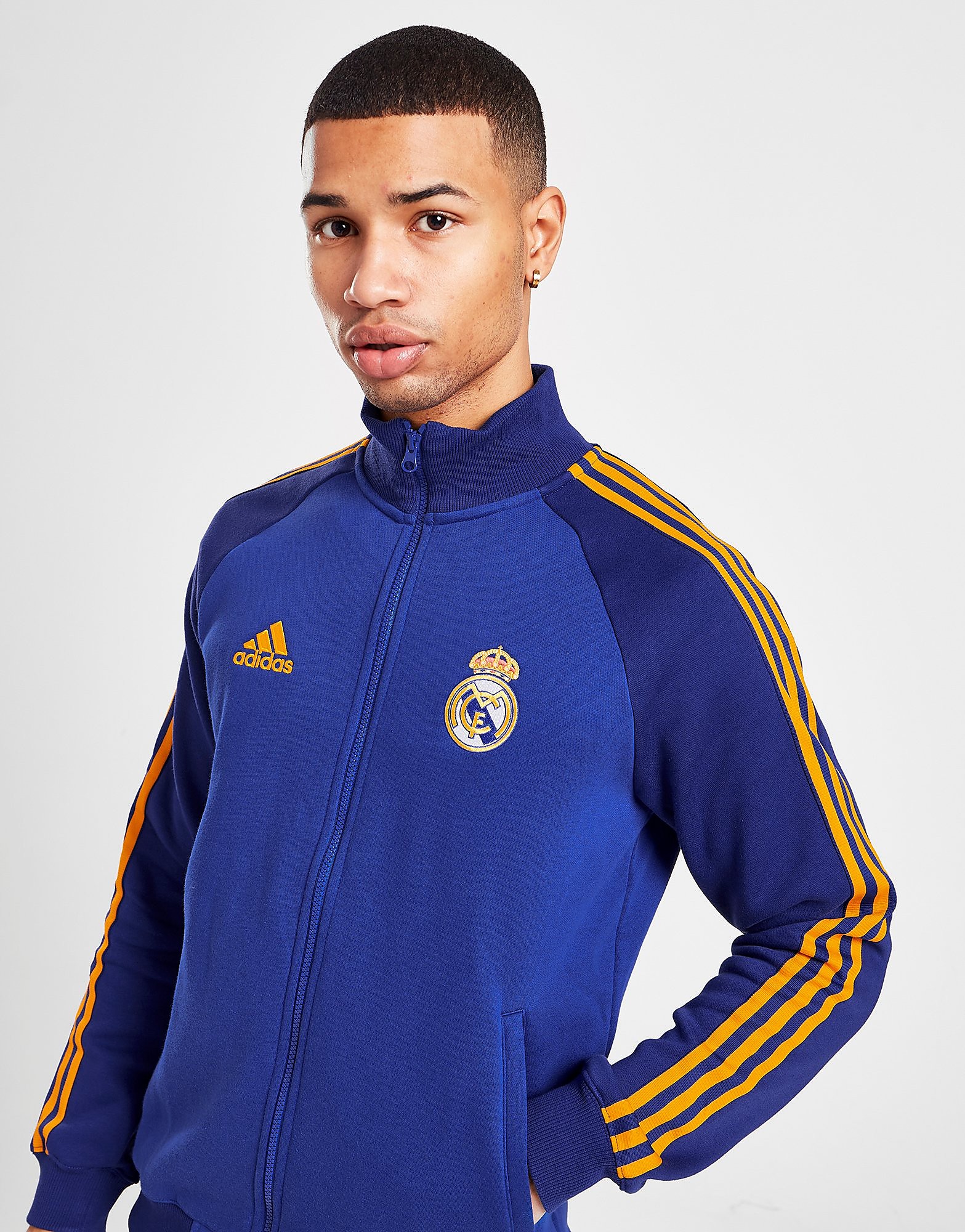 

adidas Real Madrid 2021/22 Anthem Track Jacket - Pride Ink / Victory Blue - Mens, Pride Ink / Victory Blue