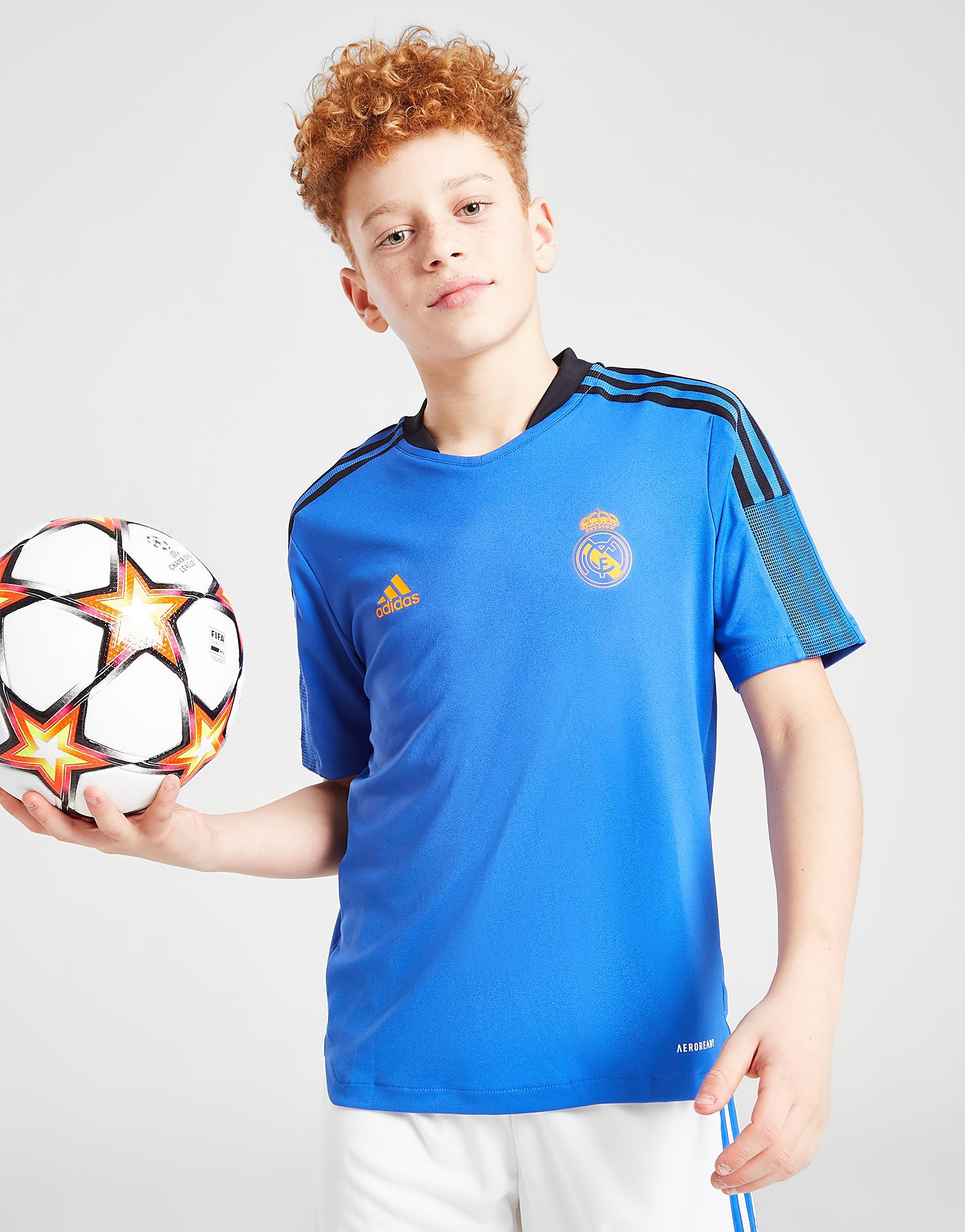 

adidas Real Madrid Training Shirt Junior - Blue - Kids, Blue