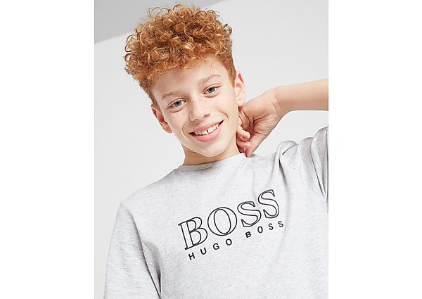 BOSS Logo Short Sleeve T-Shirt Junior - Grey - Kids, Grey